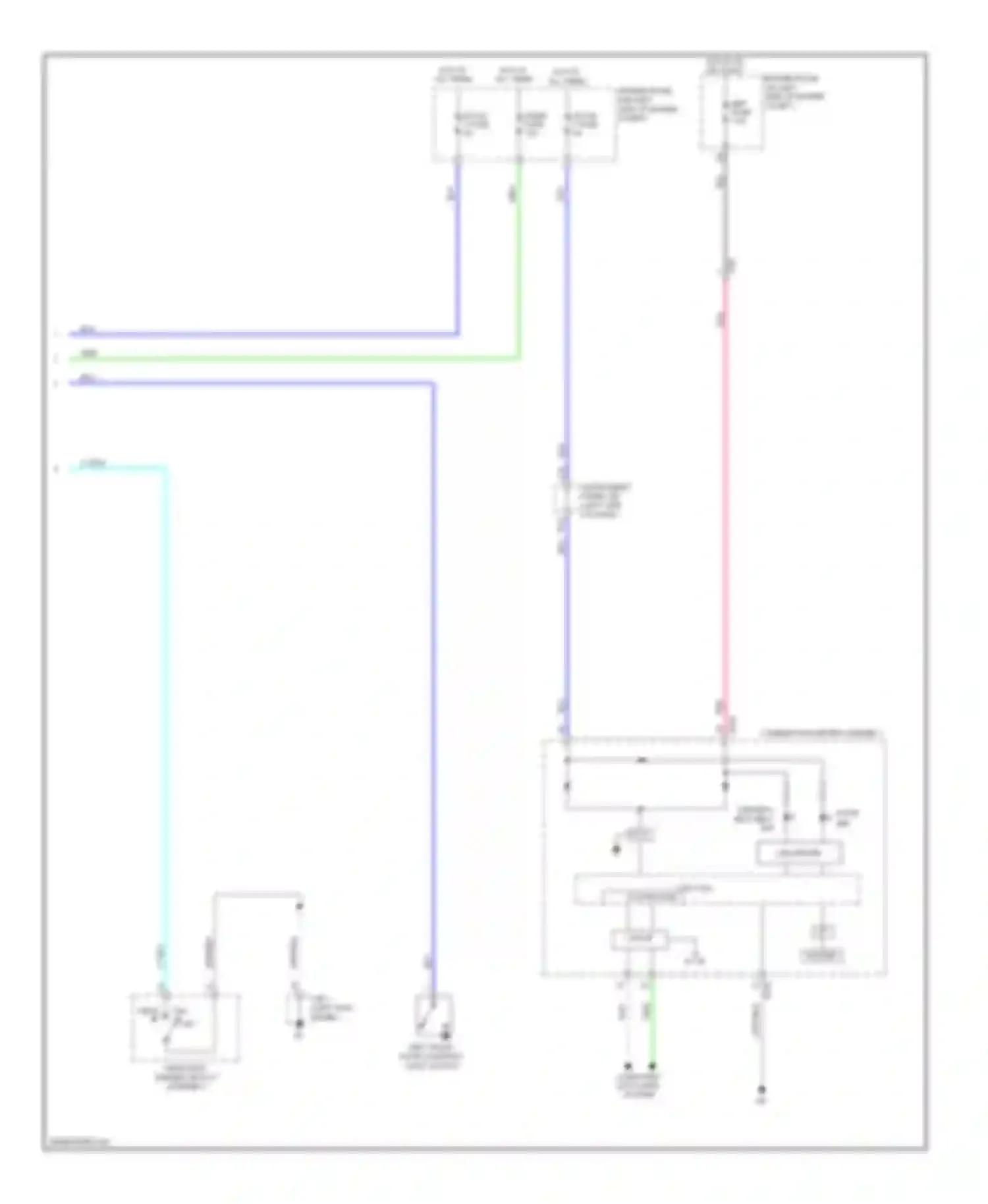 Yaris Toyota III (2010-2014): Key reminder & seat belt warning circuit, hatchback (2 of 2)
