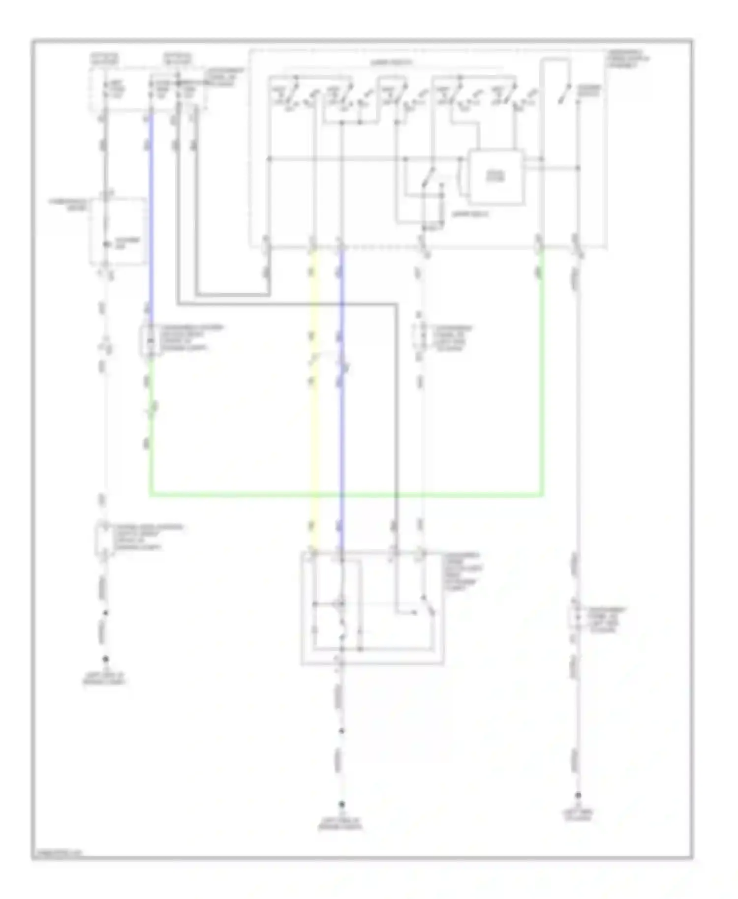 Yaris Toyota III (2010-2014): Front wiper/washer circuit, sedan