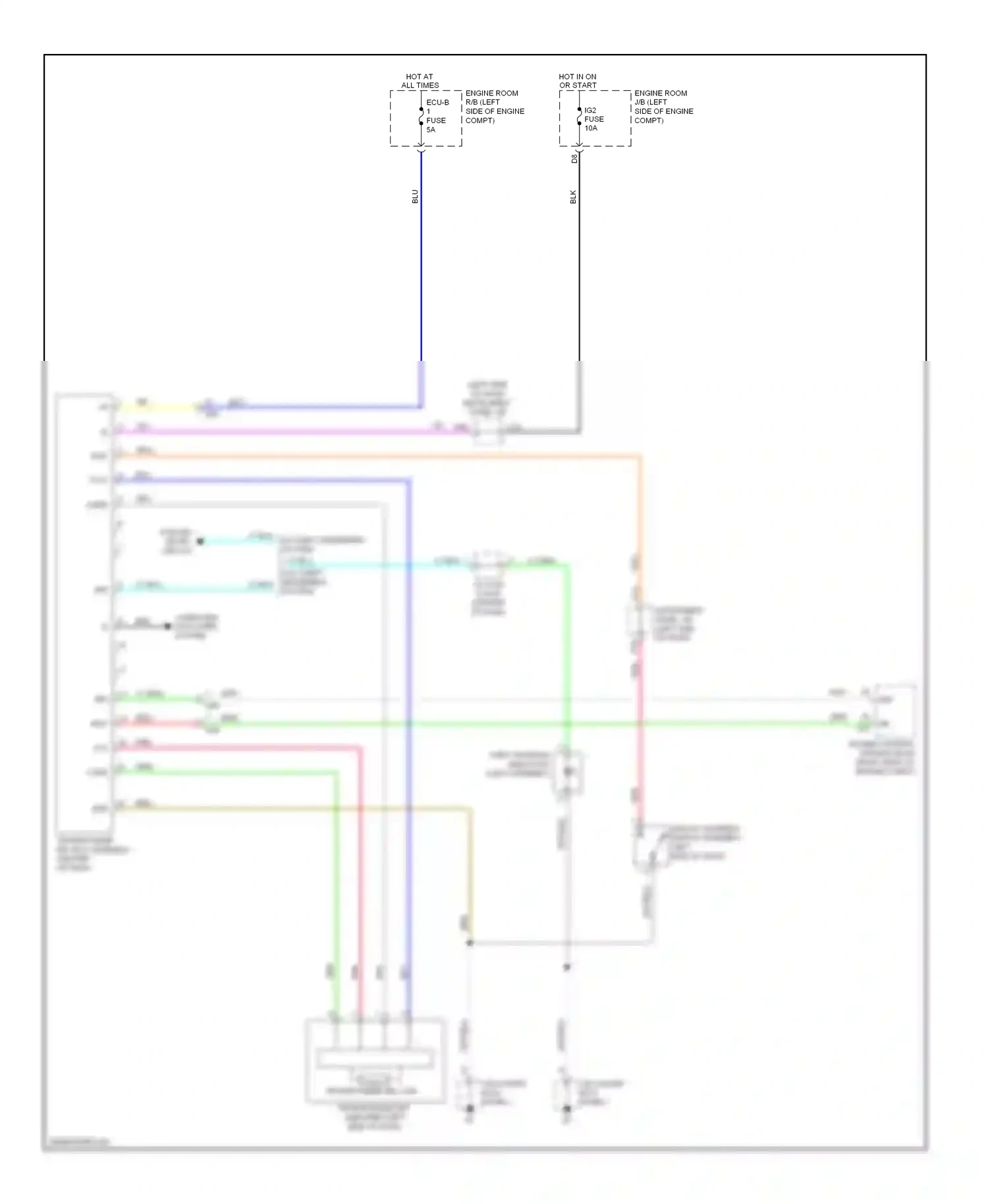 Toyota Yaris III (2010-2014) code wiring diagram  (1 of 2)