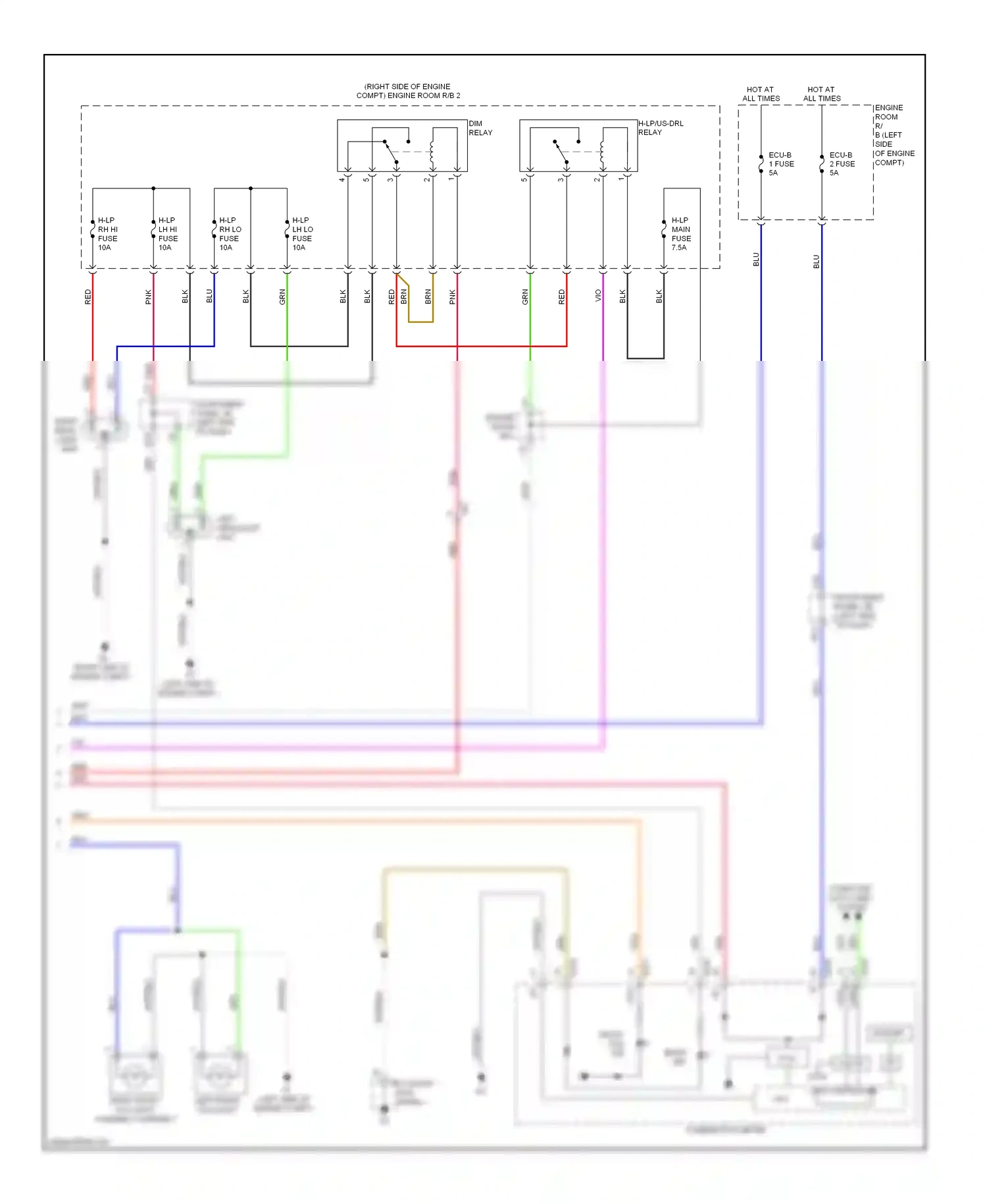 Wiring diagram combination meter for Toyota Yaris III (2010-2014) (14 of 27)
