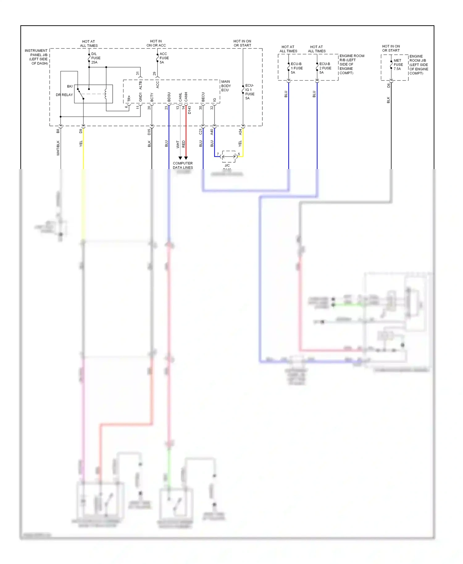 Wiring diagram compt) for Toyota Yaris III (2010-2014) (1 of 5)