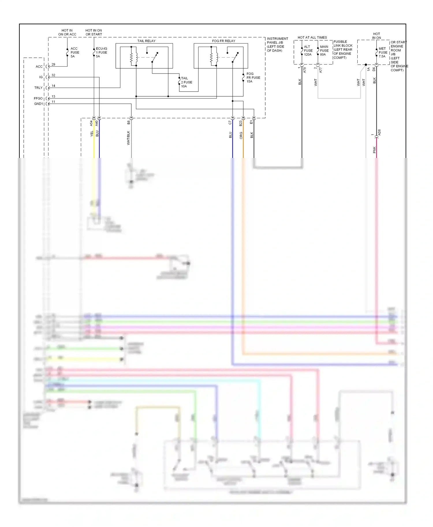 Wiring diagram compt) for Toyota Yaris III (2010-2014) (2 of 5)
