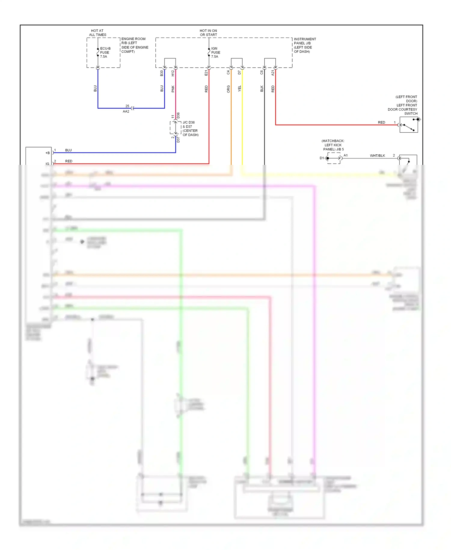 Wiring diagram computer data lines system for Toyota Yaris III (2010-2014) (8 of 49)