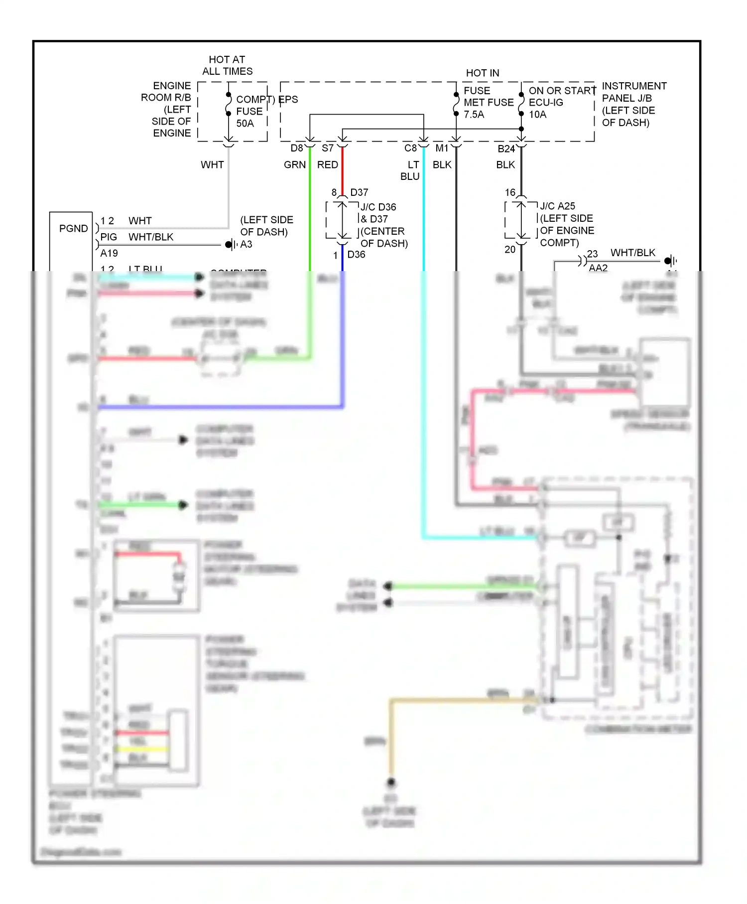 Wiring diagram computer data lines system for Toyota Yaris III (2010-2014) (13 of 49)