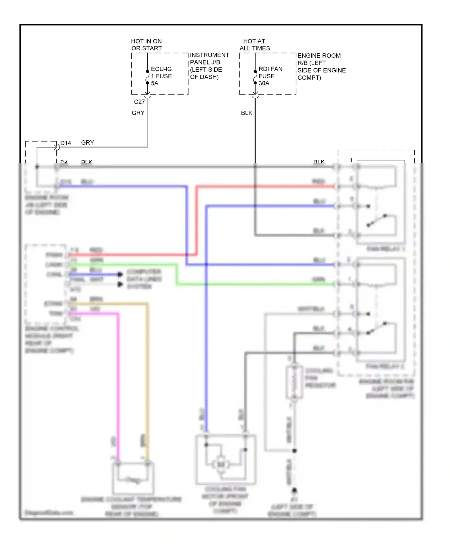 Wiring diagram computer data lines system for Toyota Yaris III (2010-2014) (4 of 49)