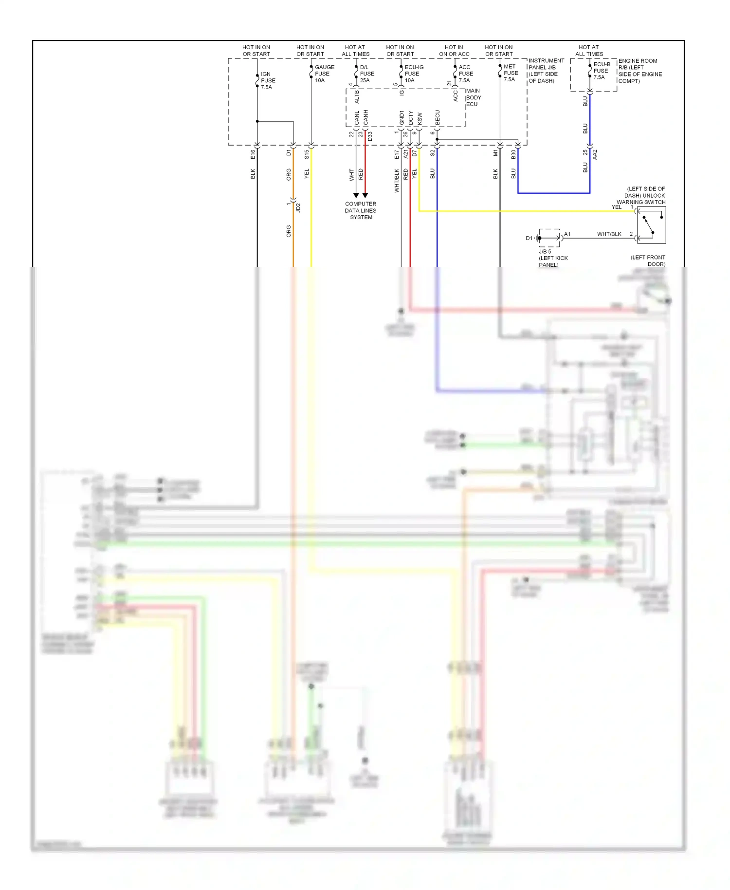 Wiring diagram computer data lines system for Toyota Yaris III (2010-2014) (45 of 49)