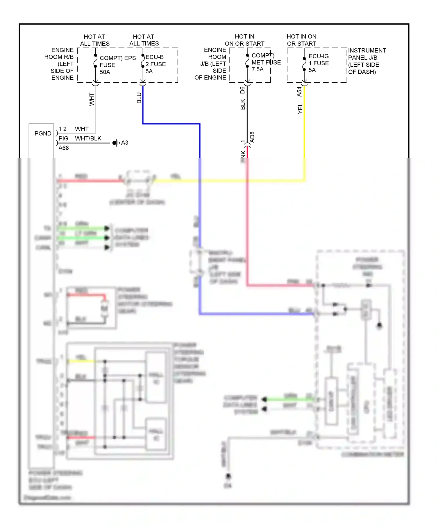 Wiring diagram computer data lines system for Toyota Yaris III (2010-2014) (12 of 49)