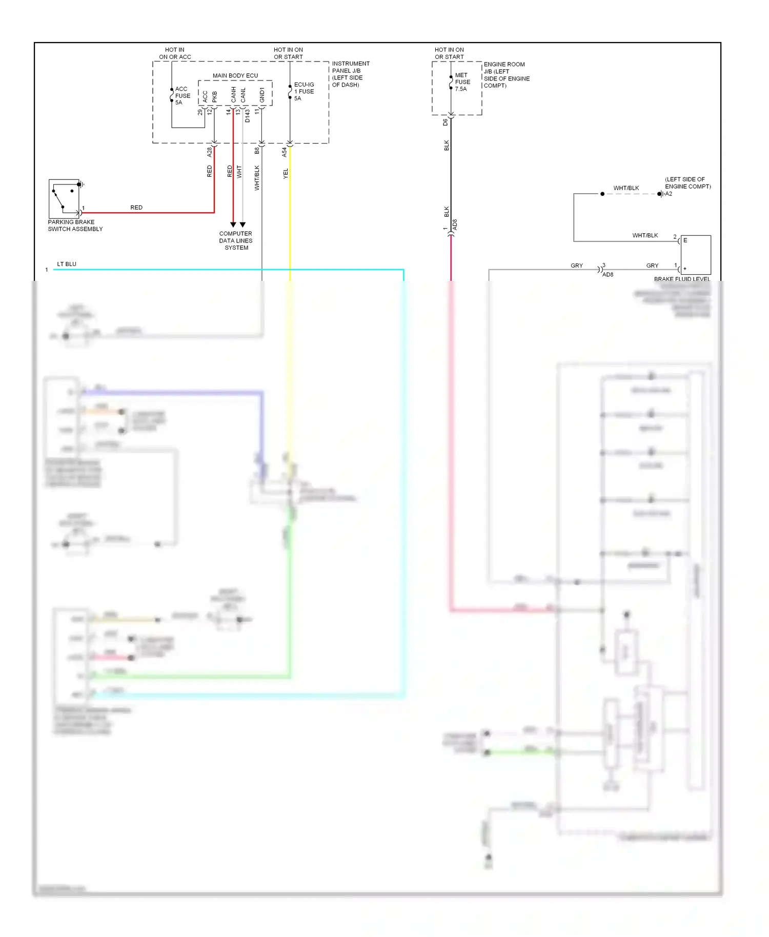 Wiring diagram computer data lines system for Toyota Yaris III (2010-2014) (3 of 49)
