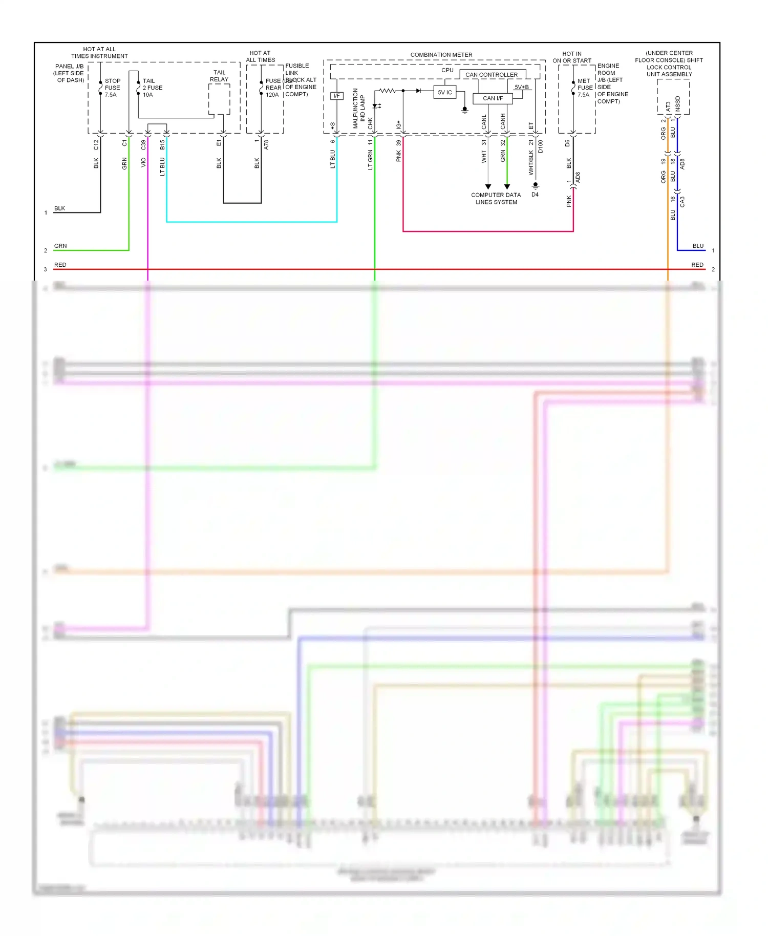 Wiring diagram computer data lines system for Toyota Yaris III (2010-2014) (19 of 49)