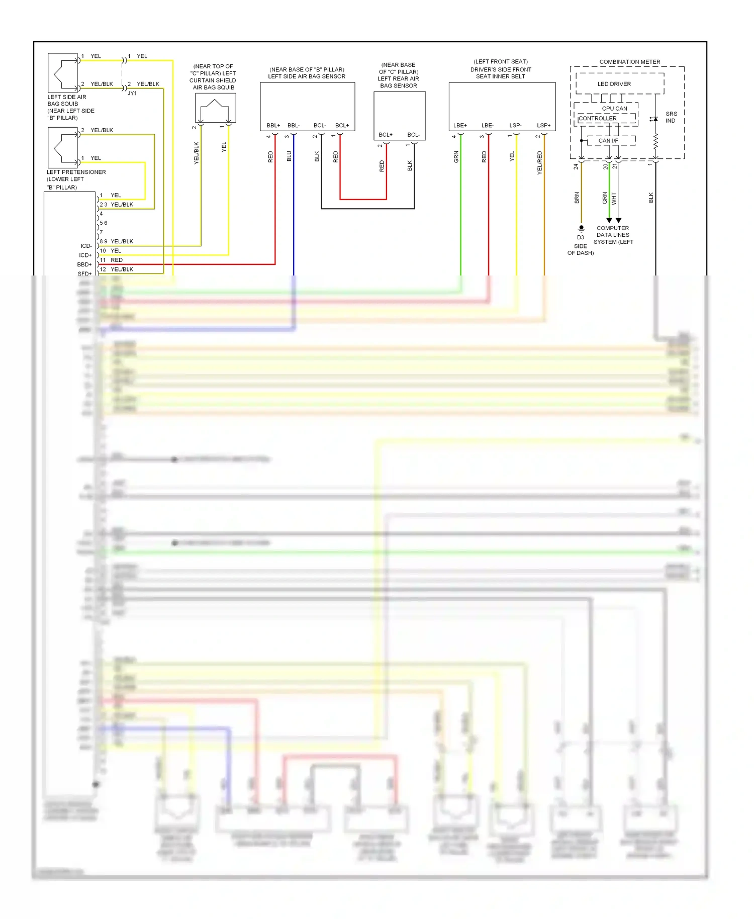 Wiring diagram cpu can controller for Toyota Yaris III (2010-2014) (4 of 4)