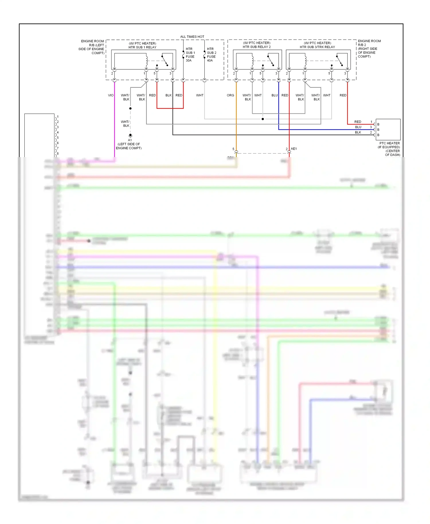 Wiring diagram engine coolant temperature sensor for Toyota Yaris III (2010-2014) (1 of 1)