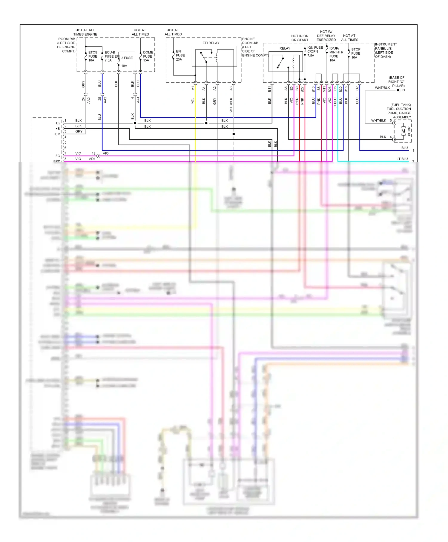 Wiring diagram starting/charging system computer data lines system sta canl for Toyota Yaris III (2010-2014) (1 of 1)