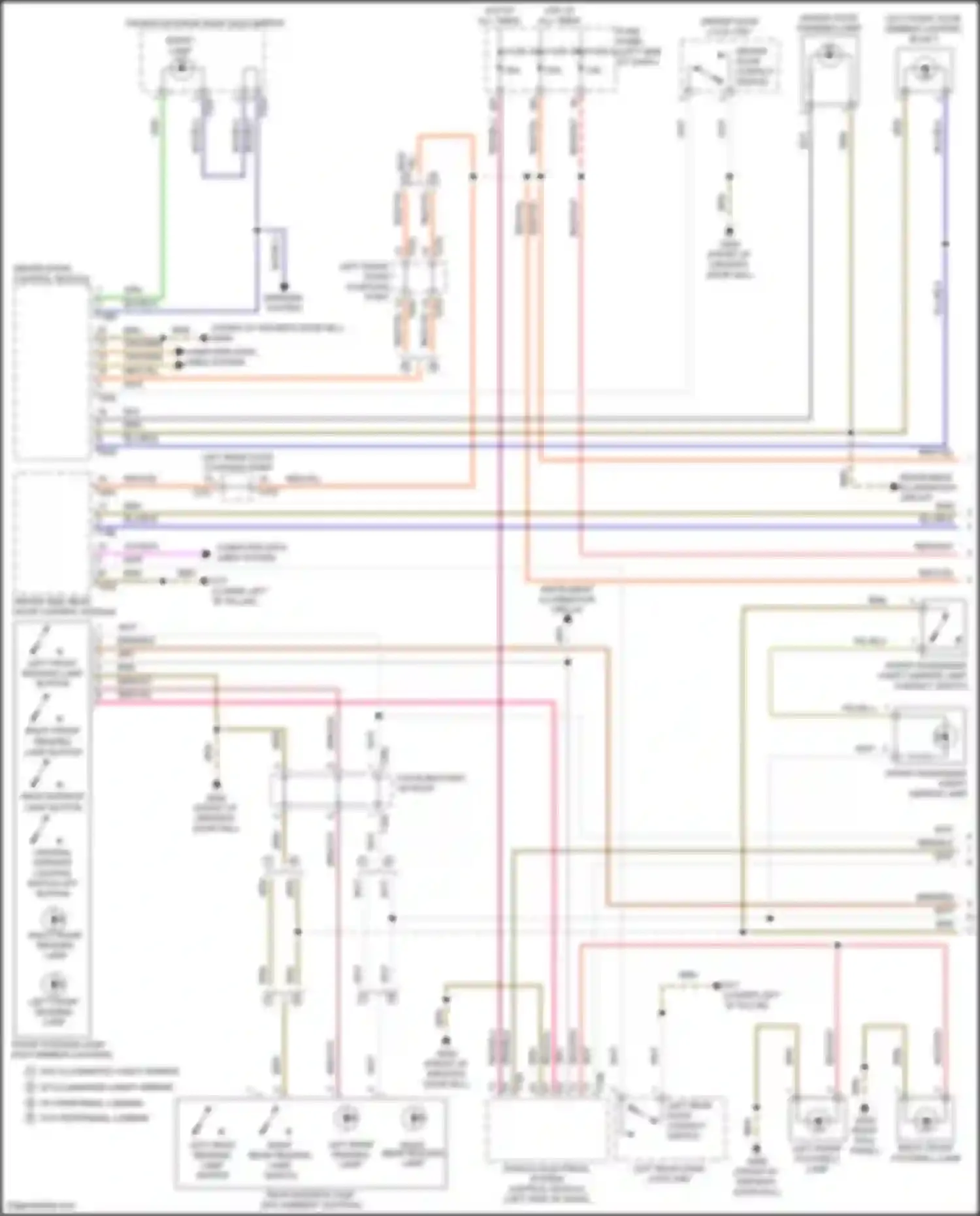 Arteon R Volkswagen I (2020-2024): Courtesy lamps circuit (1 of 2)