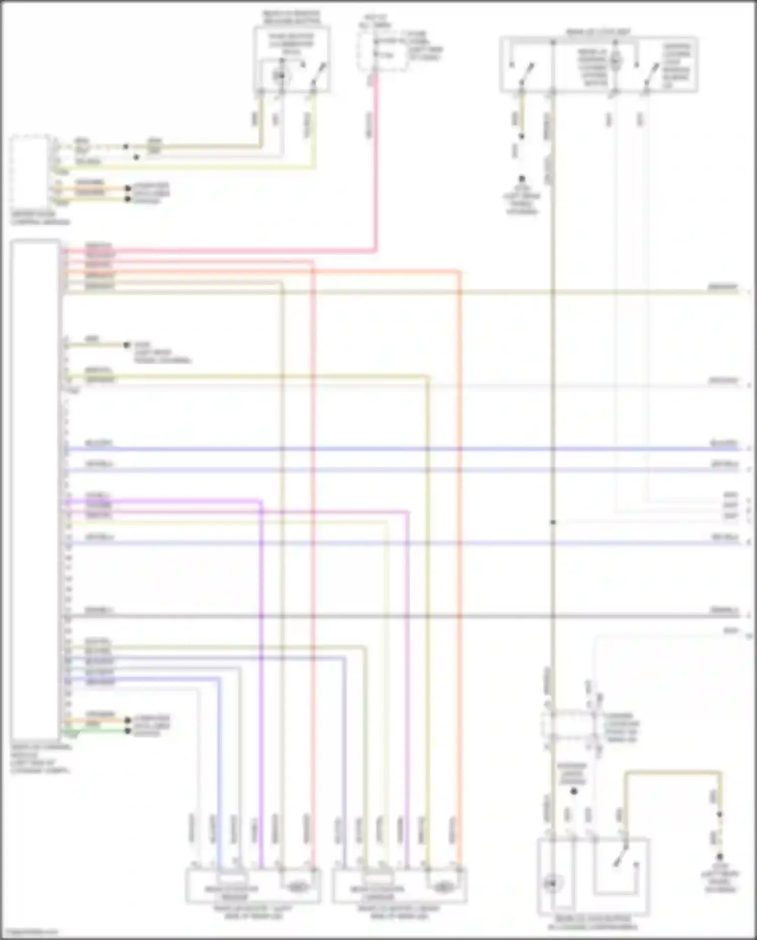 Arteon R Volkswagen I (2020-2024): Trunk & fuel door release circuit (1 of 3)