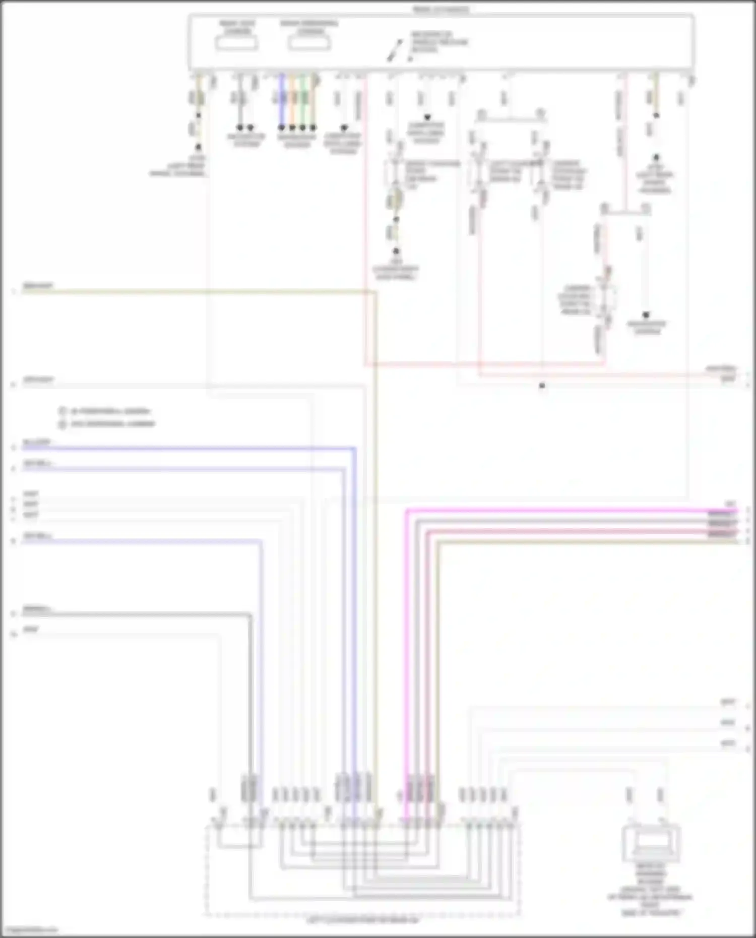 Arteon R Volkswagen I (2020-2024): Trunk & fuel door release circuit (2 of 3)