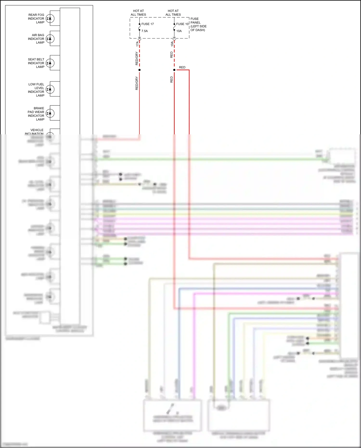 Volkswagen Arteon R I (2020-2024) multi-function indicator wiring diagram  (2 of 2)