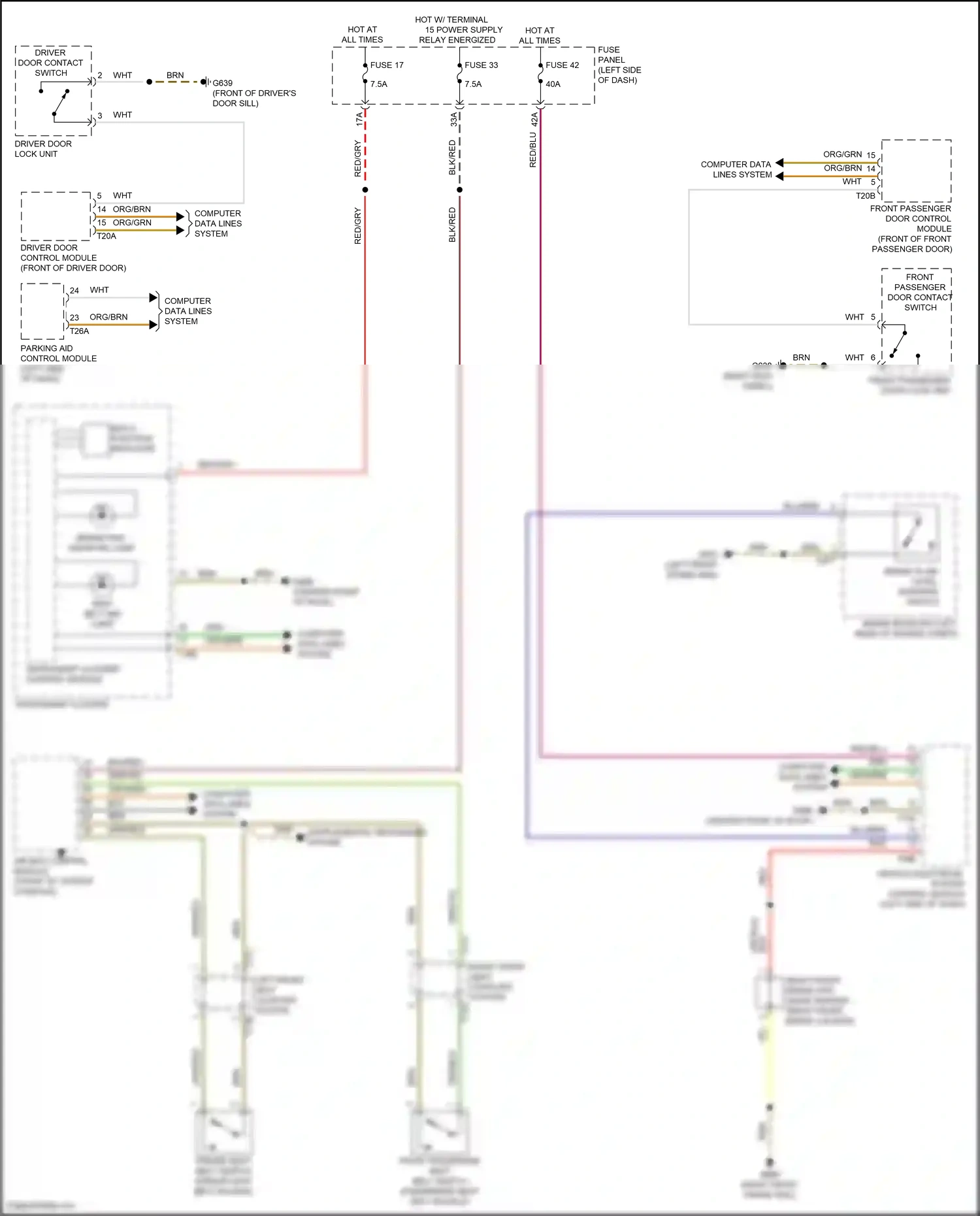 Volkswagen Arteon R I (2020-2024) multi-function indicator wiring diagram  (1 of 2)