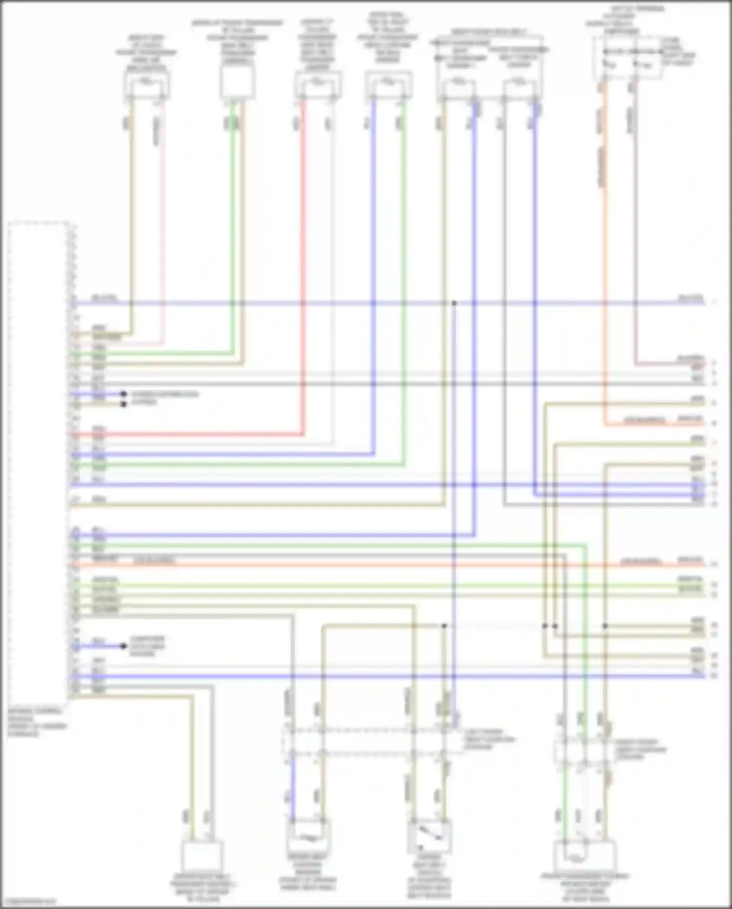 Arteon Volkswagen I facelift (2020-2024): Supplemental restraints circuit (1 of 4)