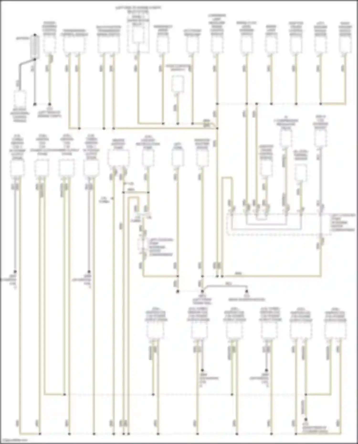 Atlas Cross Sport Volkswagen I (2019-2023): Ground distribution circuit (1 of 5)