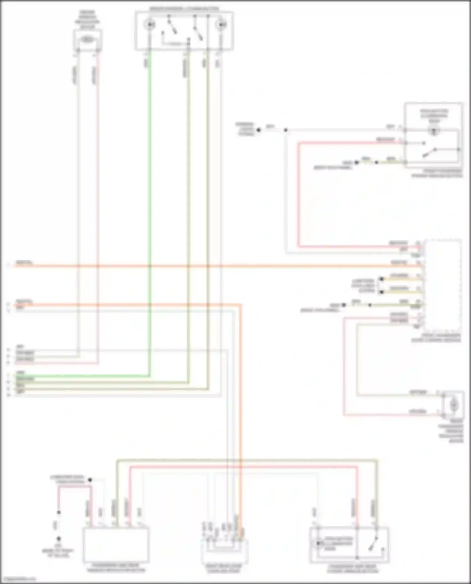 Atlas Cross Sport Volkswagen I (2019-2023): Power windows circuit (2 of 2)