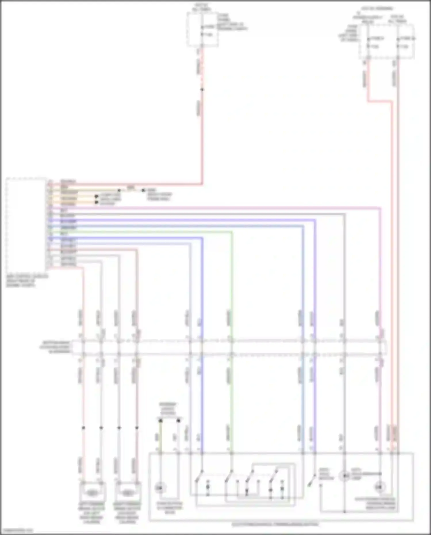 Wiring diagram auto hold button for Volkswagen Atlas Cross Sport I (2019-2023) (2 of 2)