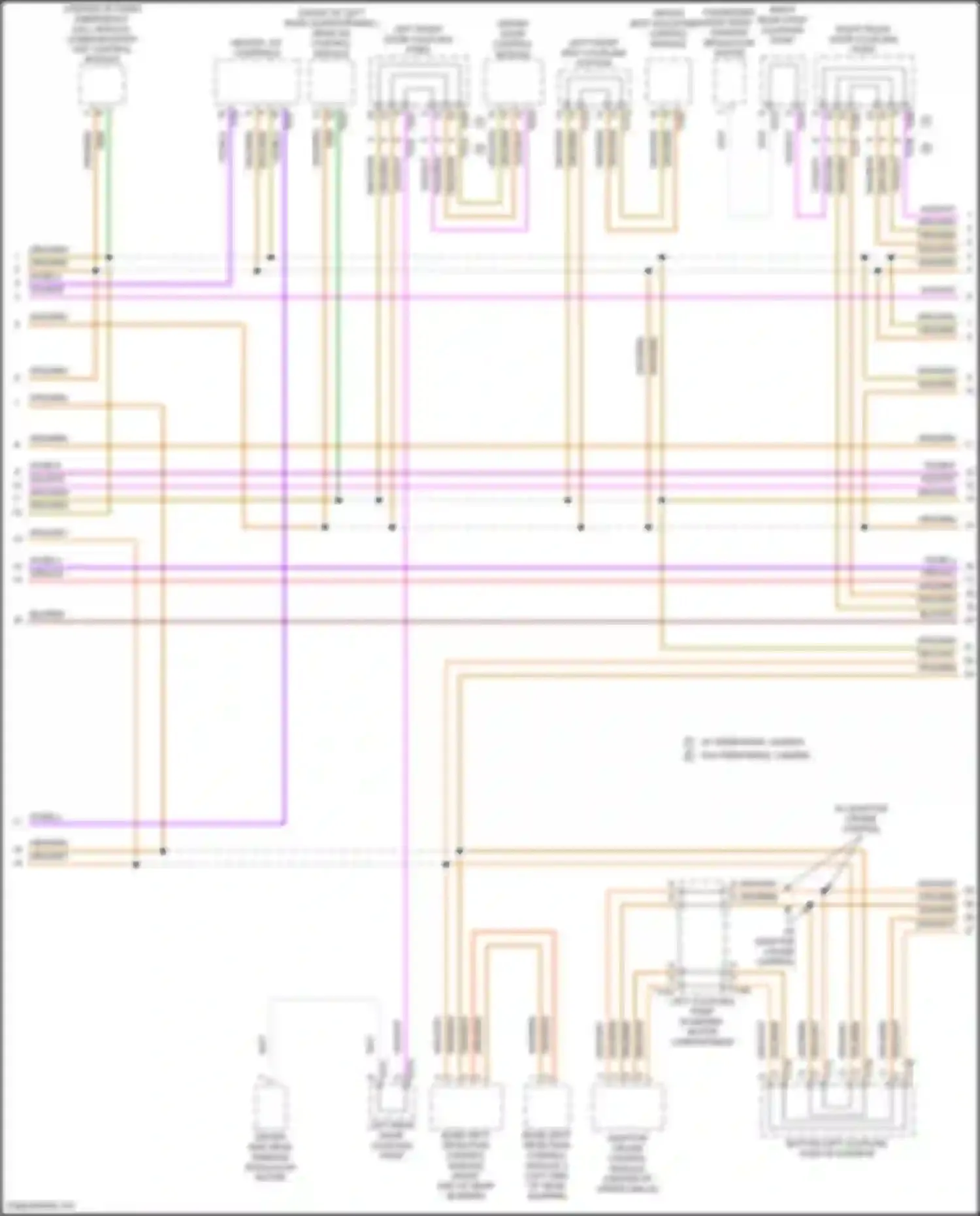 Wiring diagram blind spot detection control module 2 for Volkswagen Atlas Cross Sport I (2019-2023) (2 of 4)