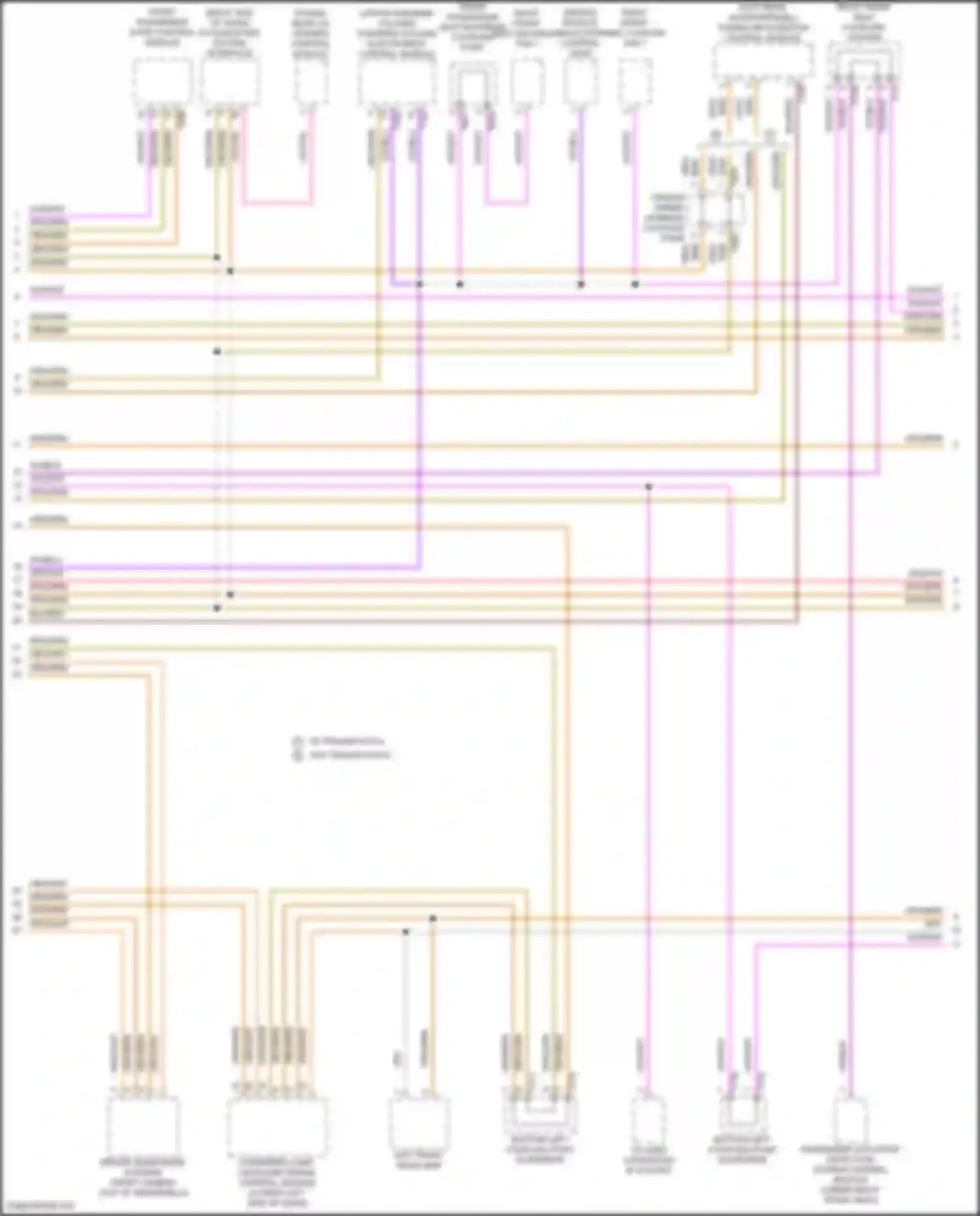 Wiring diagram bottom left coupling point in interior for Volkswagen Atlas Cross Sport I (2019-2023) (4 of 32)