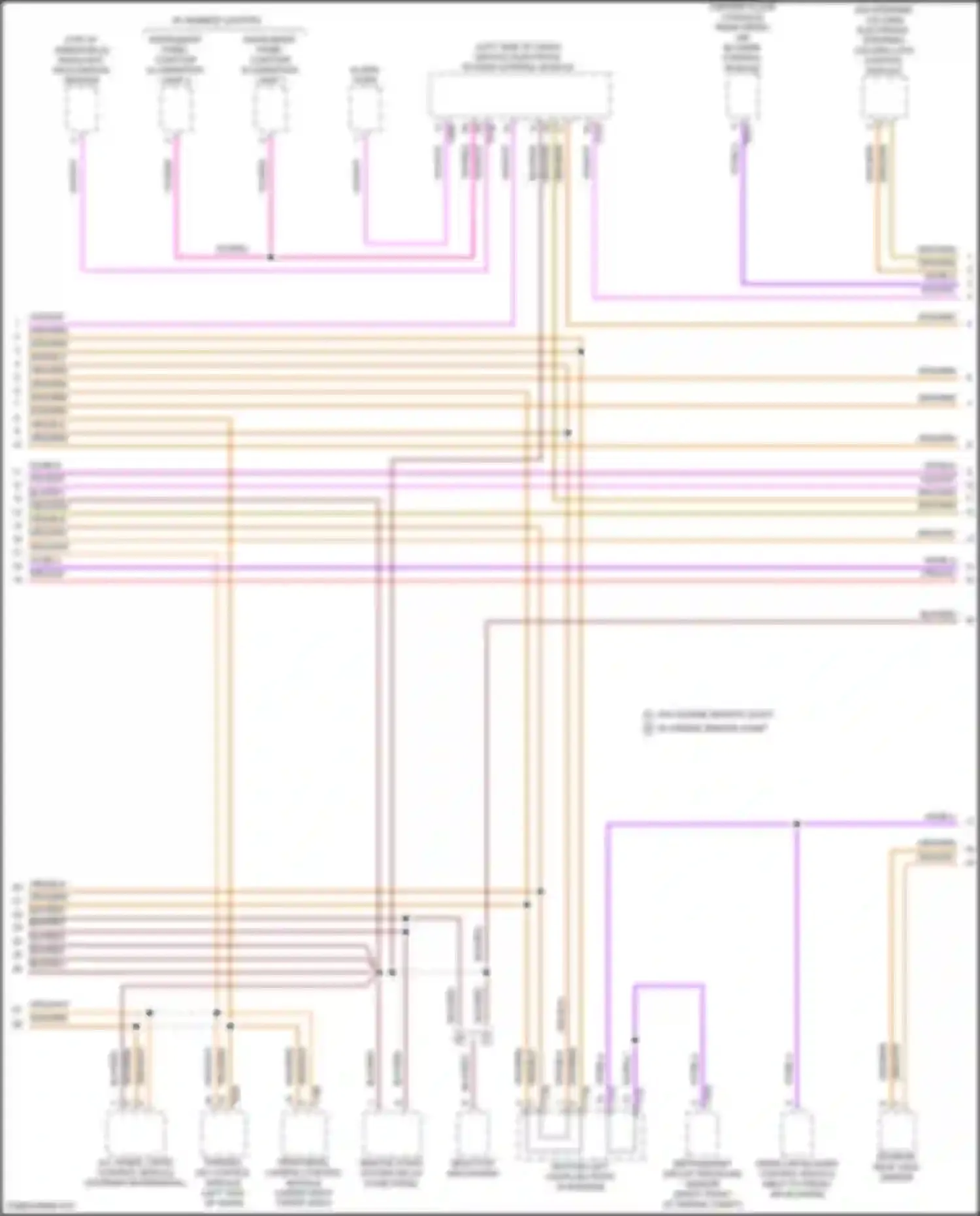 Wiring diagram bottom left coupling point in interior for Volkswagen Atlas Cross Sport I (2019-2023) (2 of 32)
