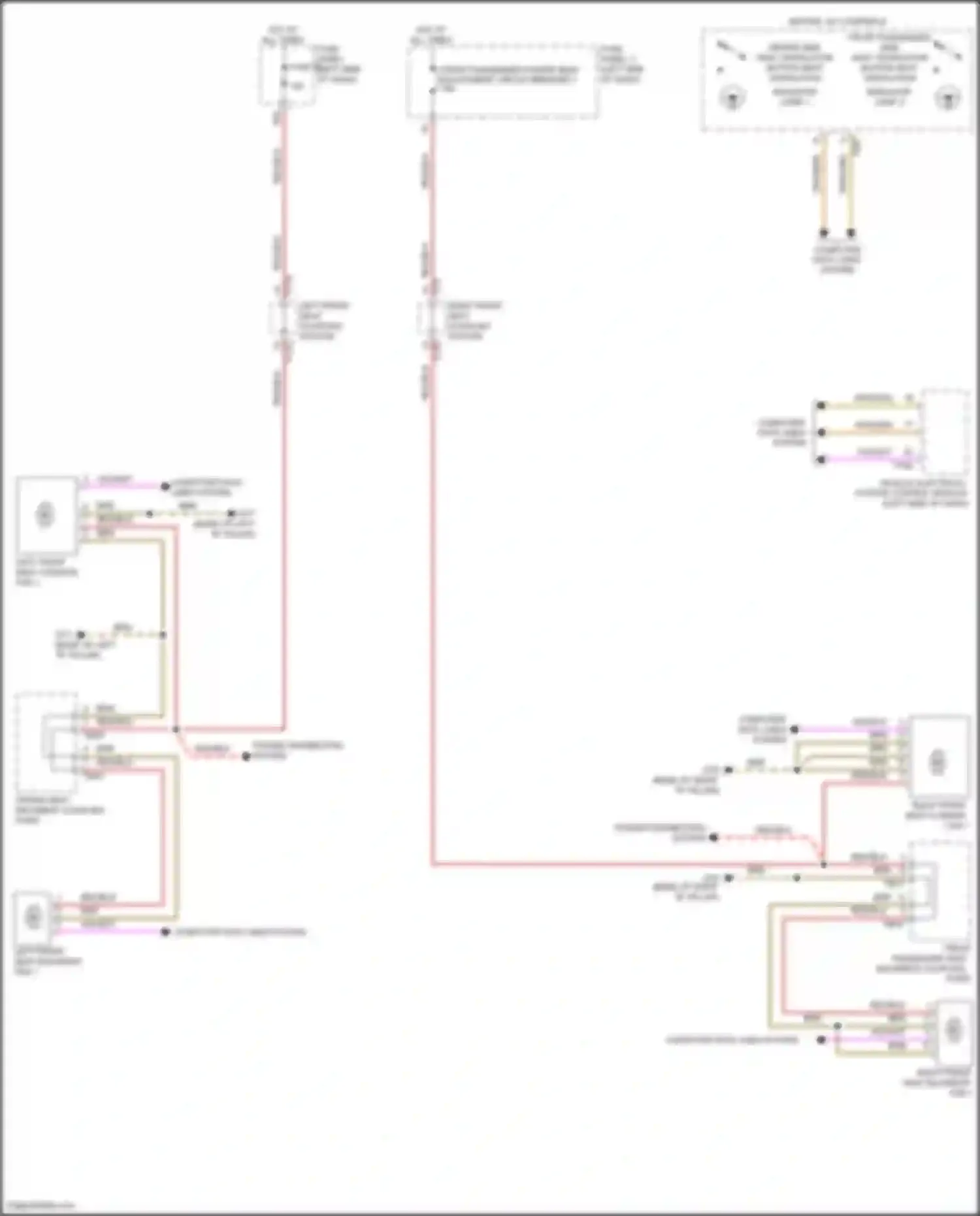 Wiring diagram driver seat backrest coupling point for Volkswagen Atlas Cross Sport I (2019-2023) (6 of 6)