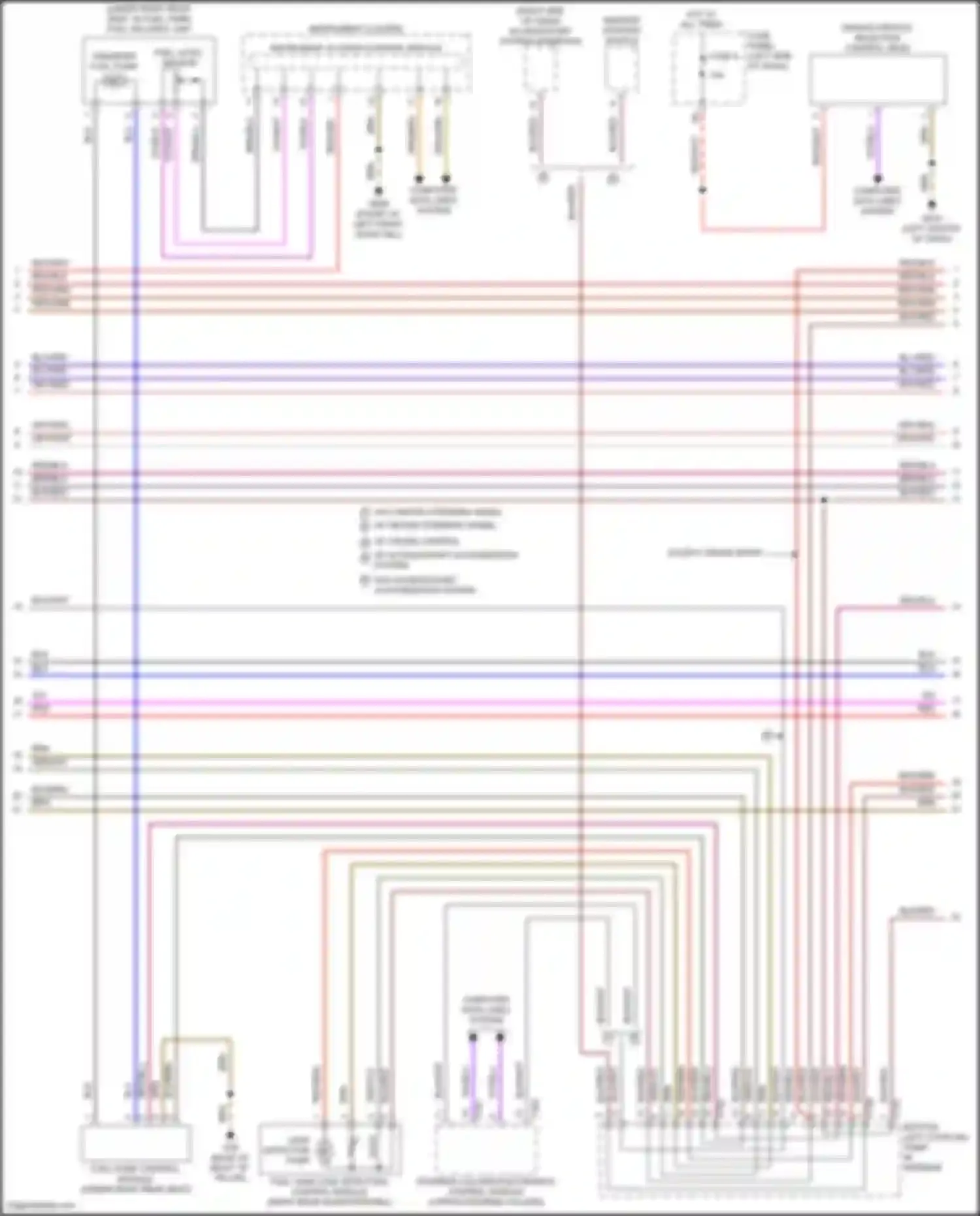 Wiring diagram fuel tank leak detection control module for Volkswagen Atlas Cross Sport I (2019-2023) (1 of 1)