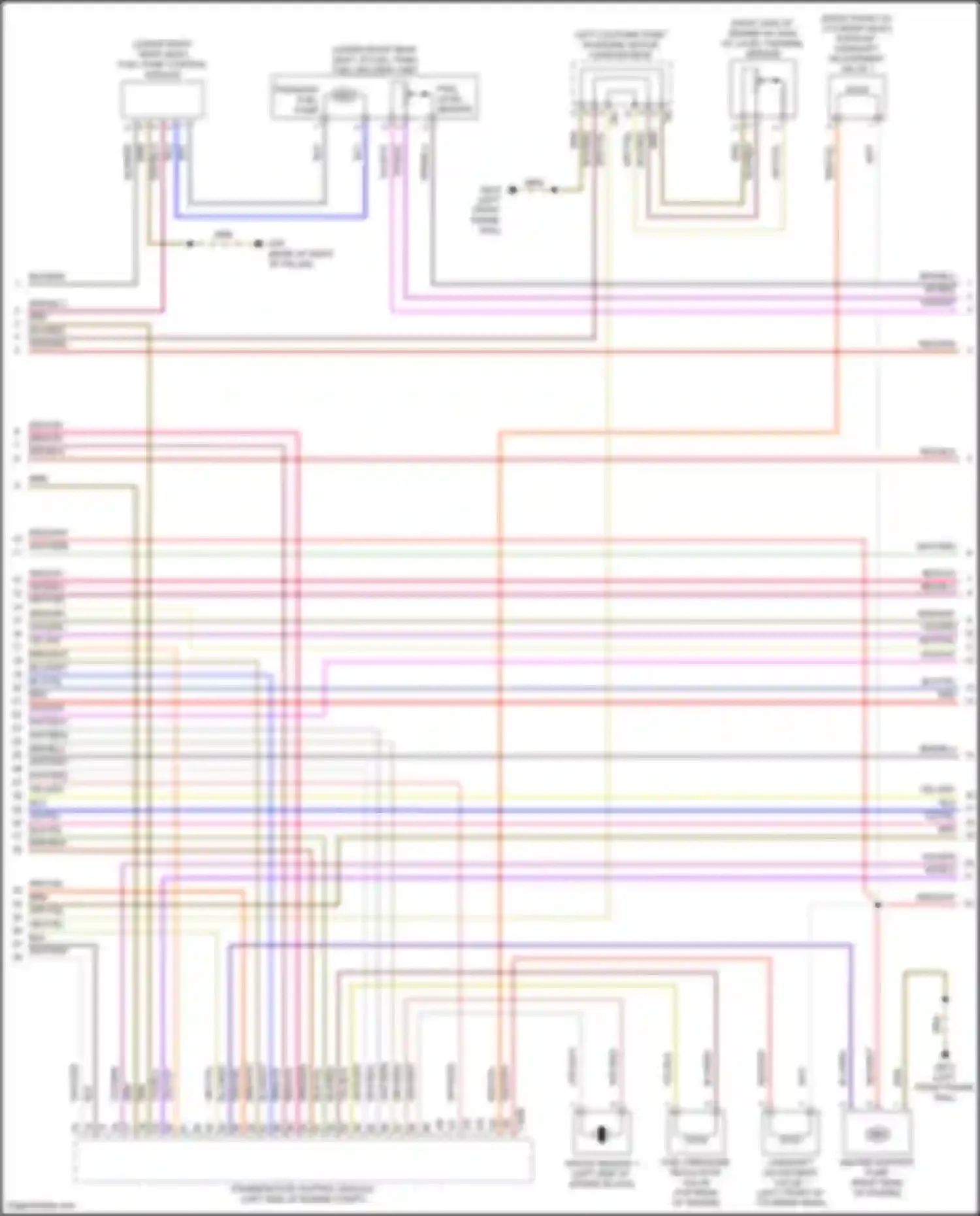Wiring diagram left coupling point in engine/ motor compartment for Volkswagen Atlas Cross Sport I (2019-2023) (7 of 7)