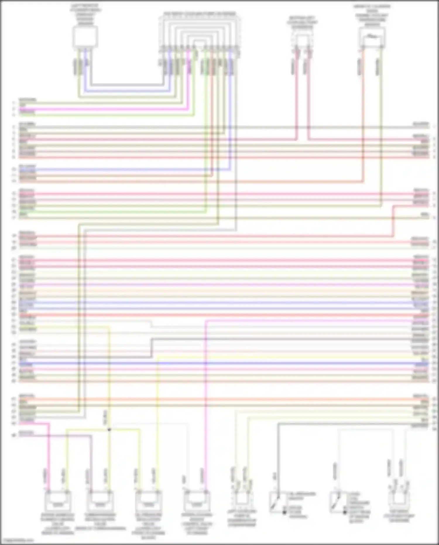 Wiring diagram left coupling point in engine/motor compartment for Volkswagen Atlas Cross Sport I (2019-2023) (17 of 18)