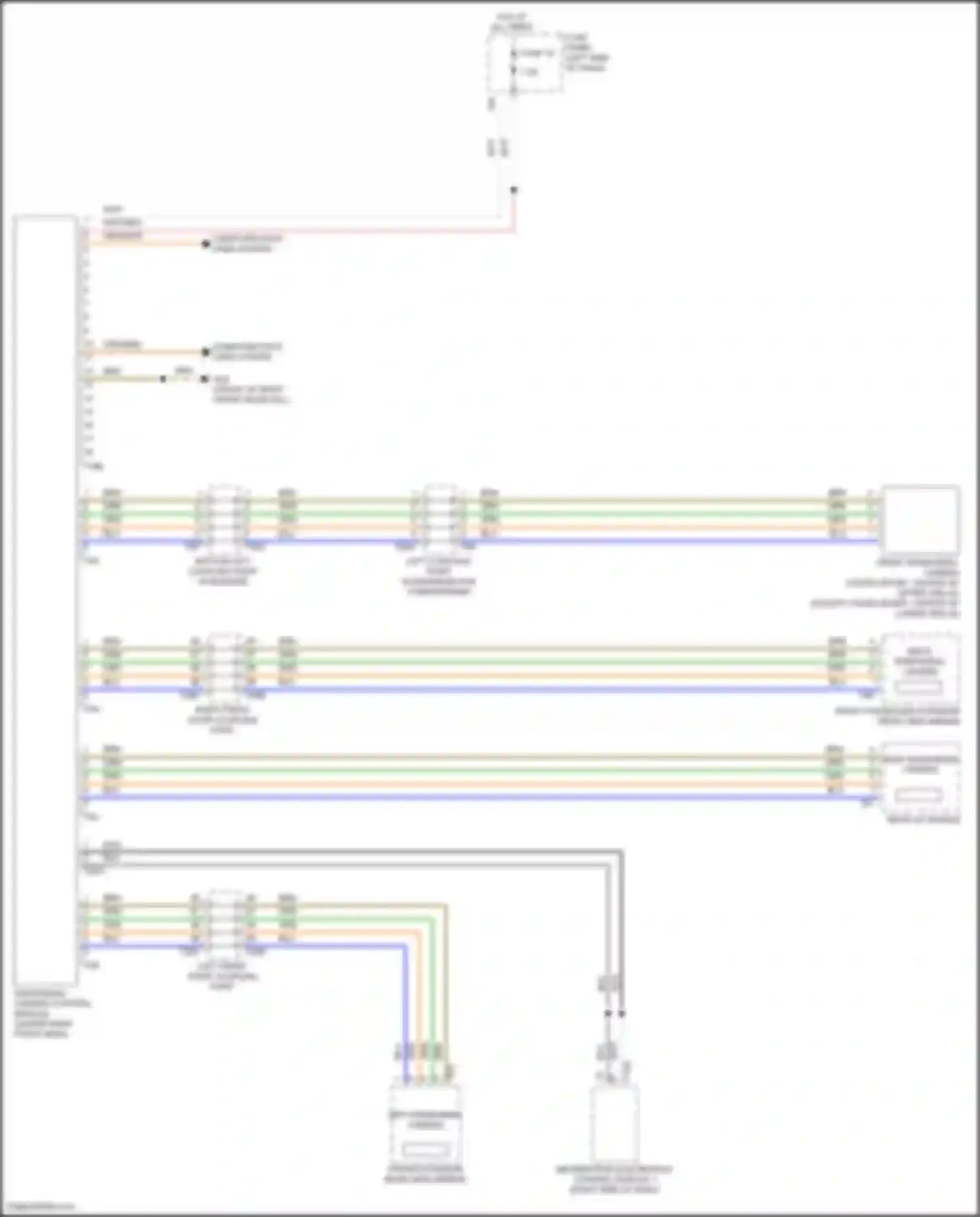 Wiring diagram left front door coupling point for Volkswagen Atlas Cross Sport I (2019-2023) (6 of 21)