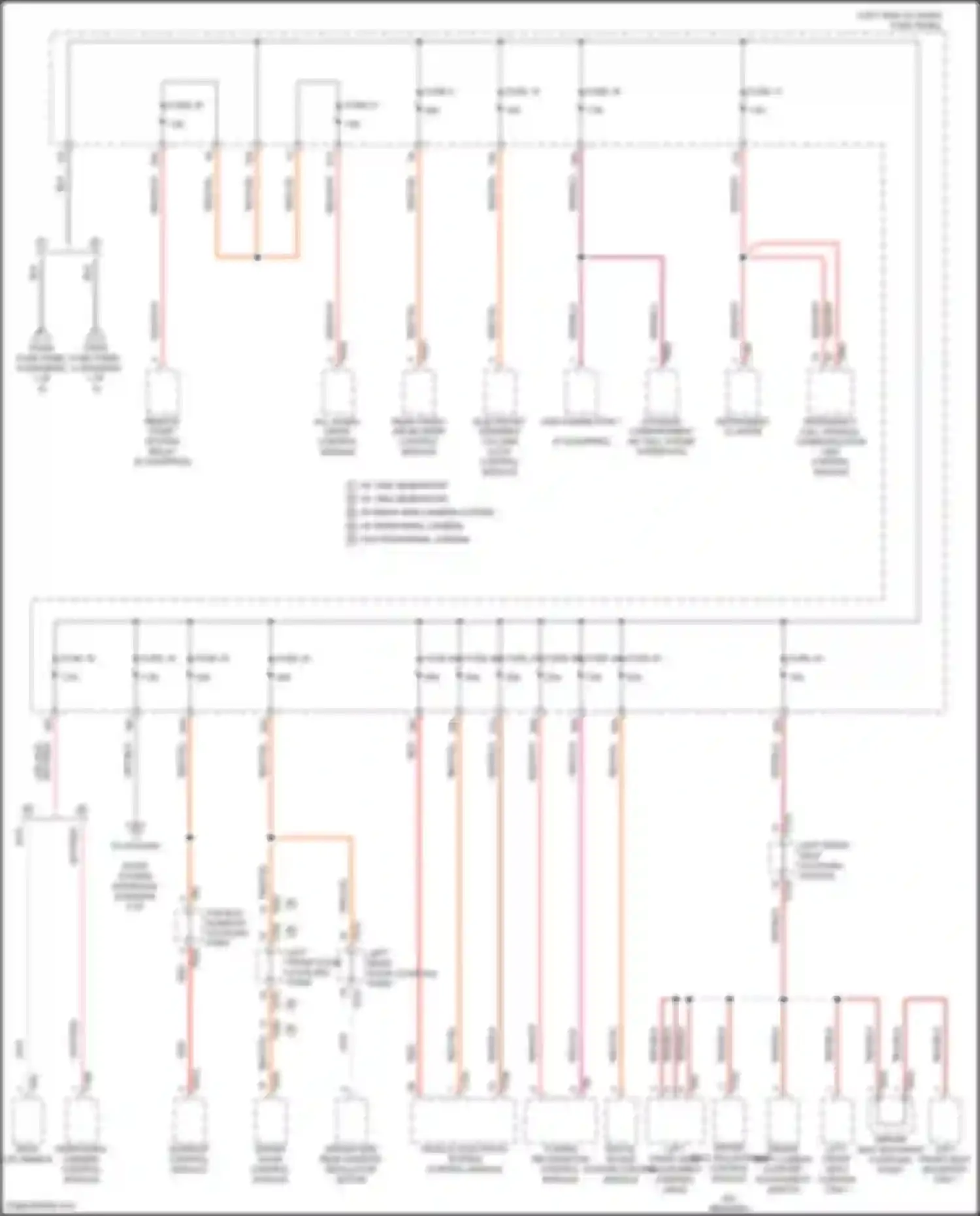 Wiring diagram left front seat adjustment control head for Volkswagen Atlas Cross Sport I (2019-2023) (4 of 5)