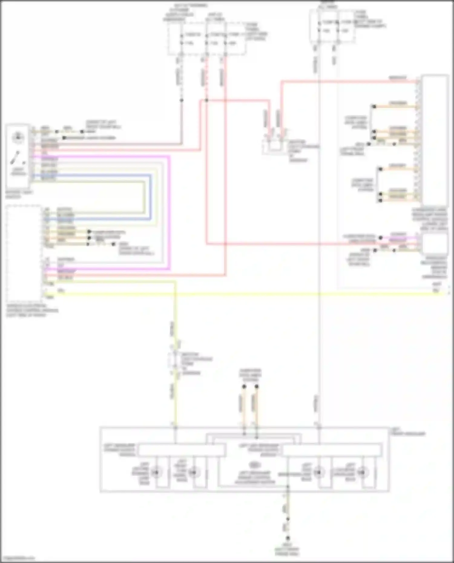 Wiring diagram left led headlamp power output module 1 for Volkswagen Atlas Cross Sport I (2019-2023) (2 of 2)