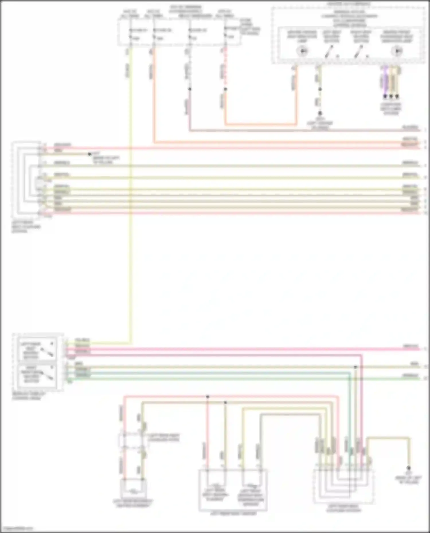Wiring diagram left rear seat heating element for Volkswagen Atlas Cross Sport I (2019-2023) (1 of 1)