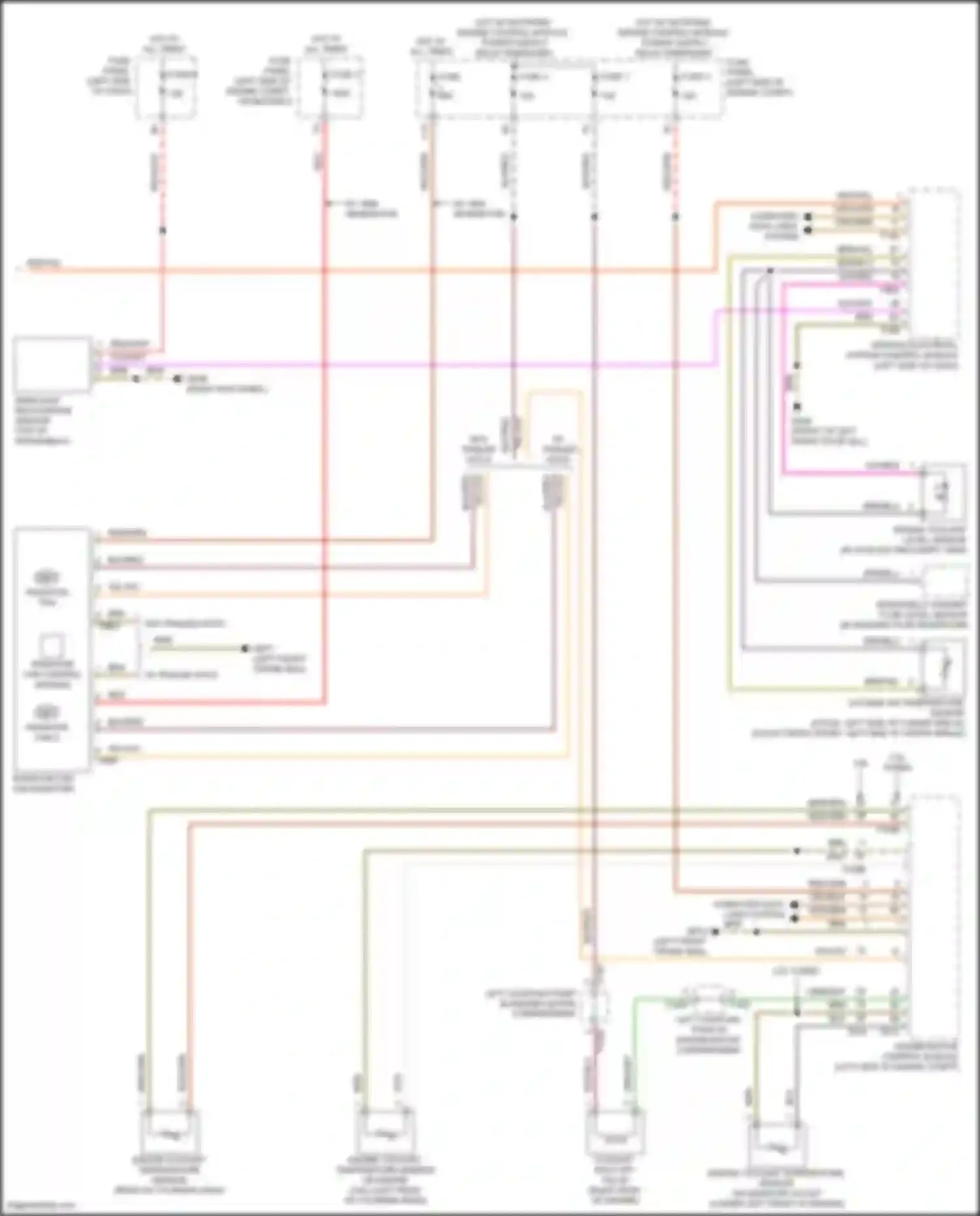Wiring diagram outside air temperature sensor for Volkswagen Atlas Cross Sport I (2019-2023) (1 of 4)