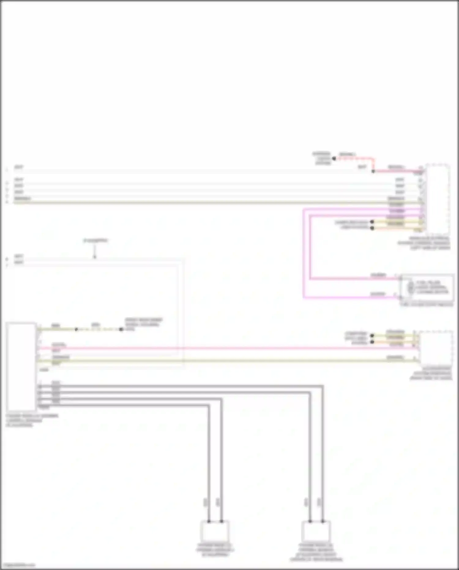 Wiring diagram power rear lid opening sensor 2 for Volkswagen Atlas Cross Sport I (2019-2023) (1 of 1)