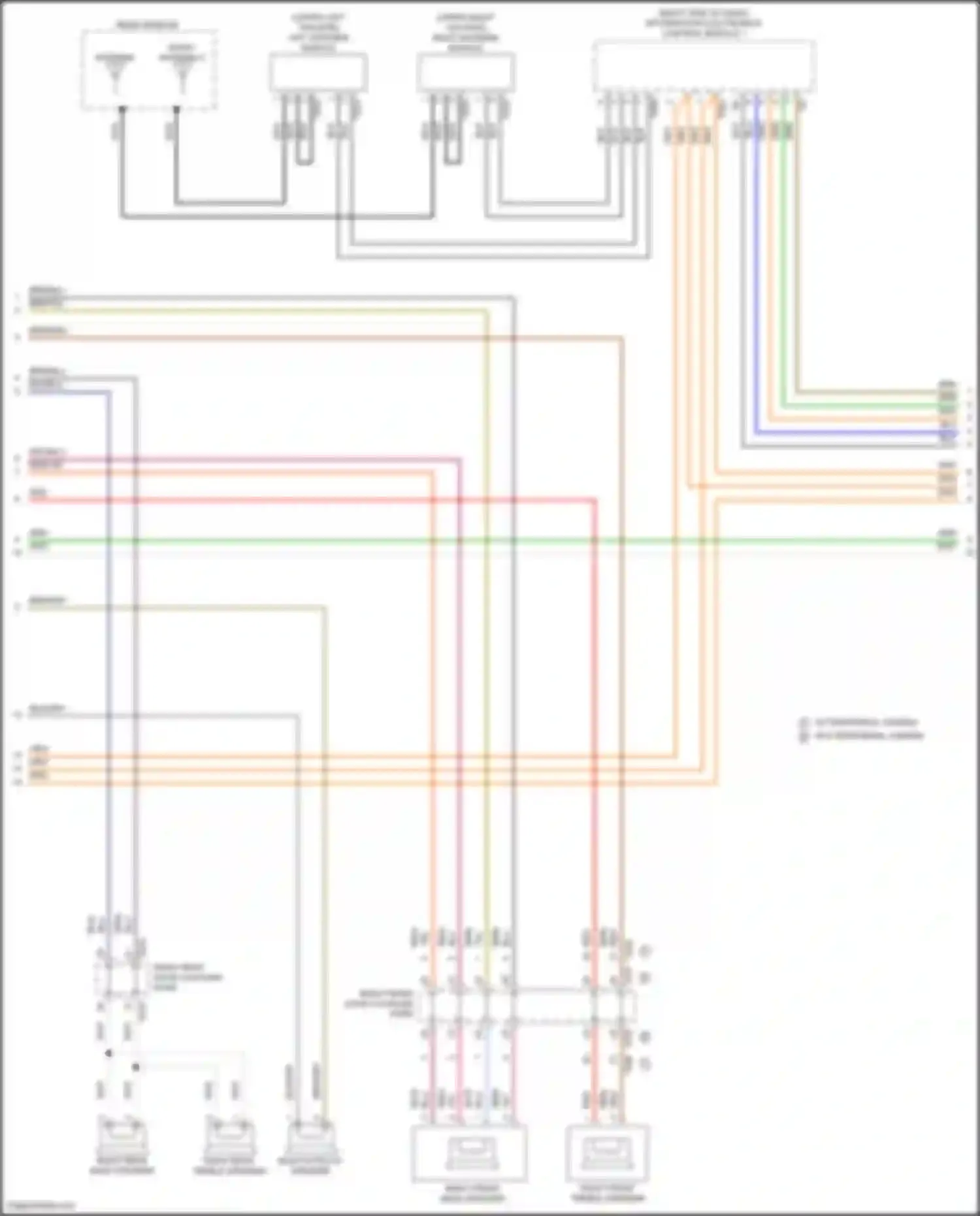Wiring diagram right front door coupling point for Volkswagen Atlas Cross Sport I (2019-2023) (9 of 21)