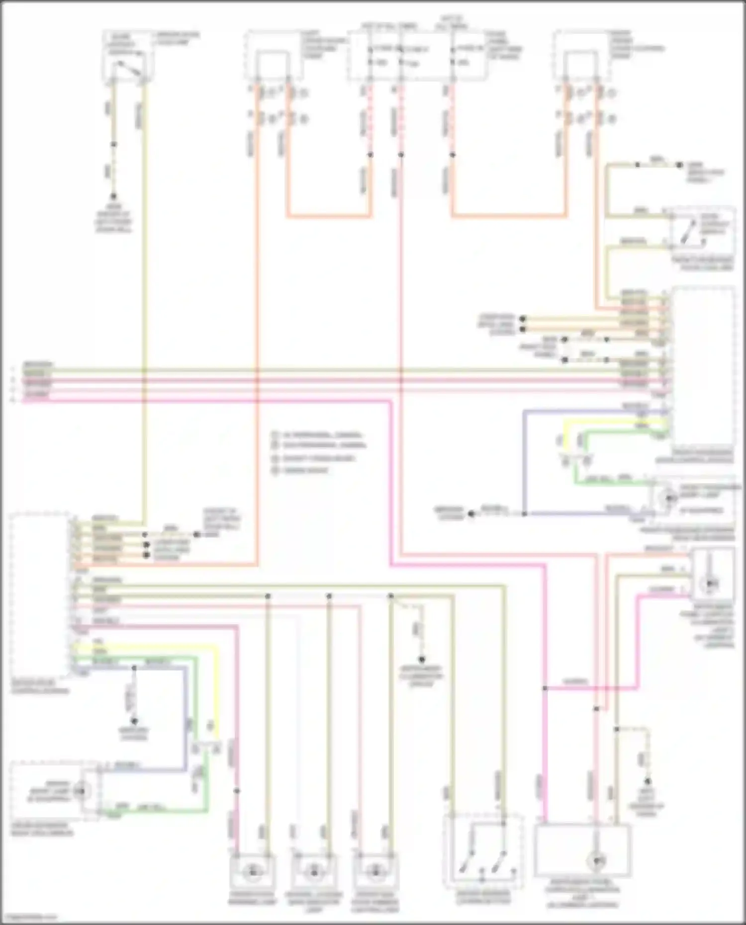 Wiring diagram right front door coupling point for Volkswagen Atlas Cross Sport I (2019-2023) (3 of 21)