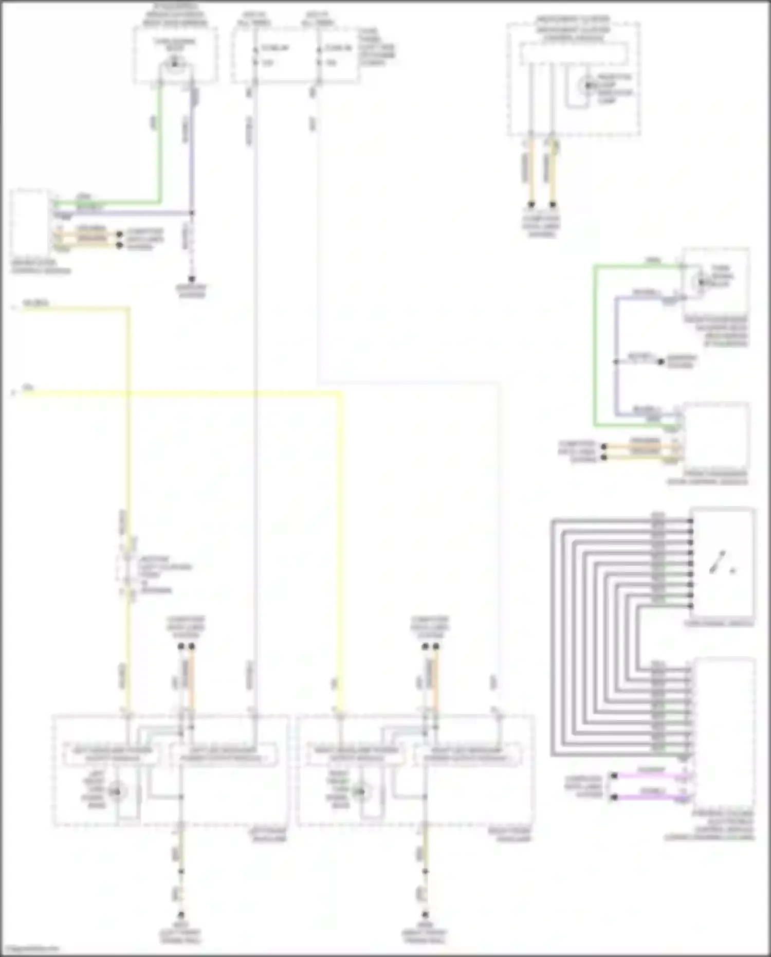 Wiring diagram right headlamp power output module for Volkswagen Atlas Cross Sport I (2019-2023) (1 of 2)