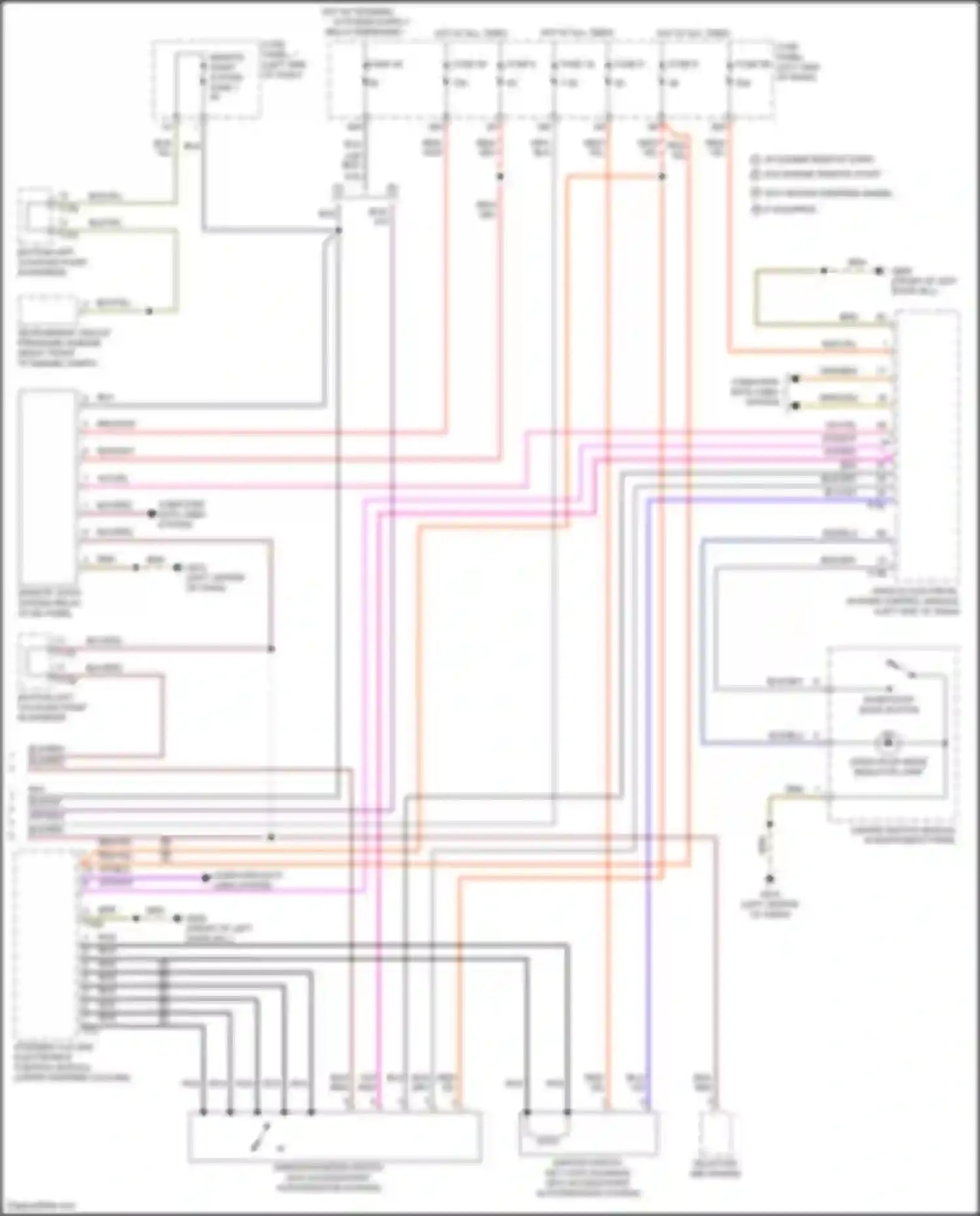 Wiring diagram start/stop mode button for Volkswagen Atlas Cross Sport I (2019-2023) (1 of 1)