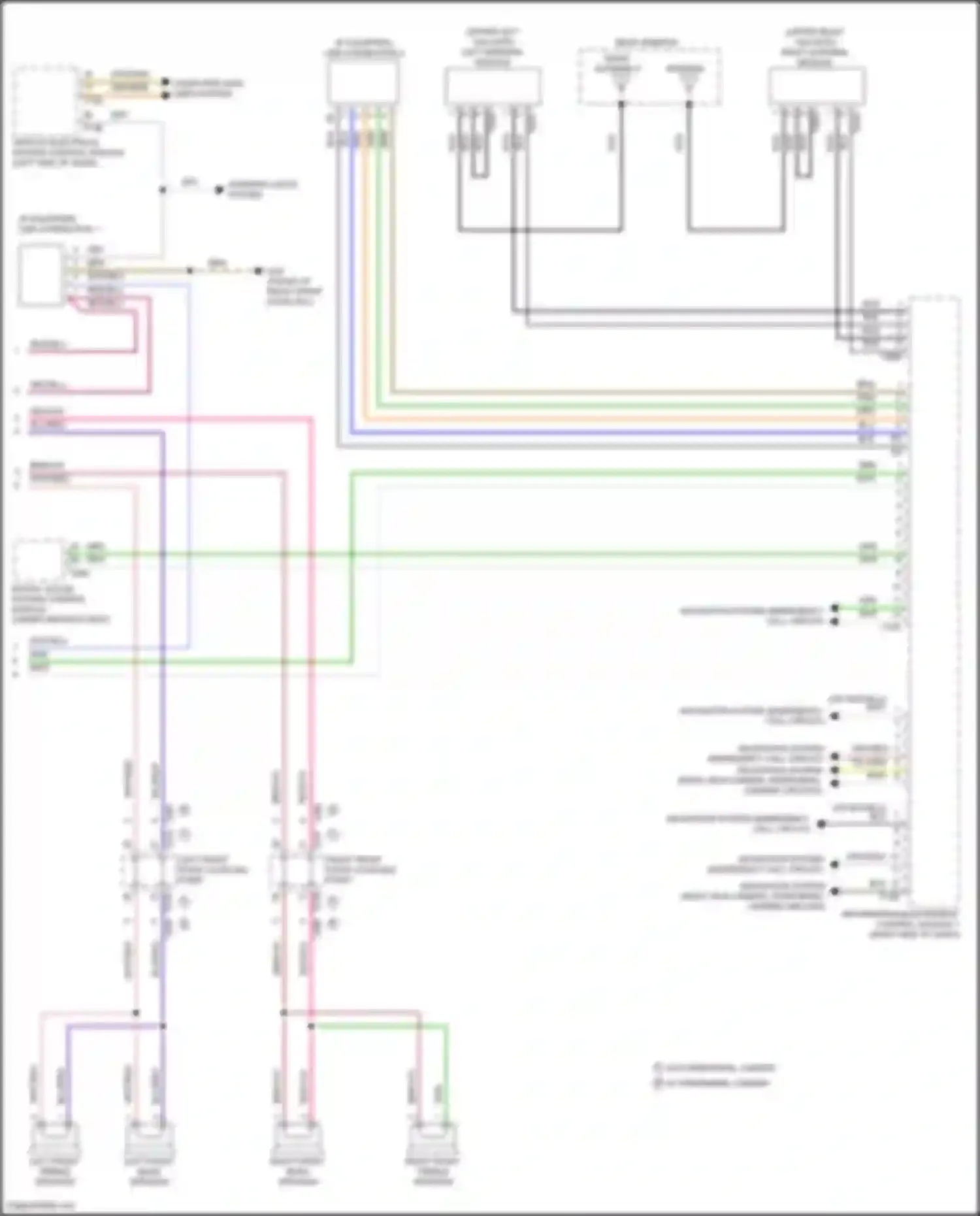 Wiring diagram usb connection 1 for Volkswagen Atlas Cross Sport I (2019-2023) (4 of 7)