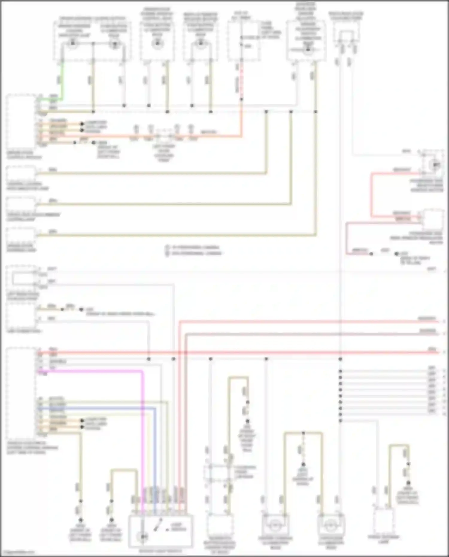 Wiring diagram usb connection 1 for Volkswagen Atlas Cross Sport I (2019-2023) (2 of 7)