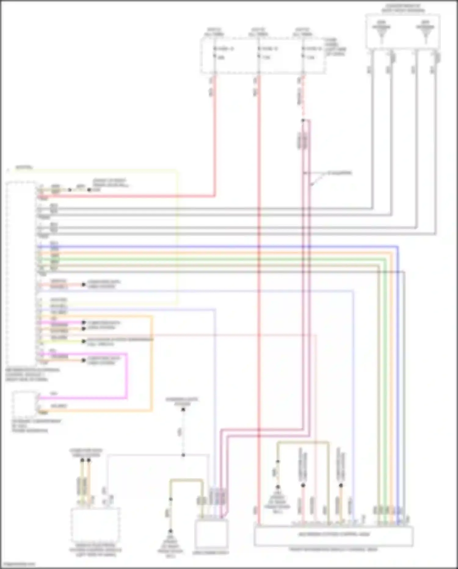 Wiring diagram vehicle electrical system control module for Volkswagen Atlas Cross Sport I (2019-2023) (7 of 44)