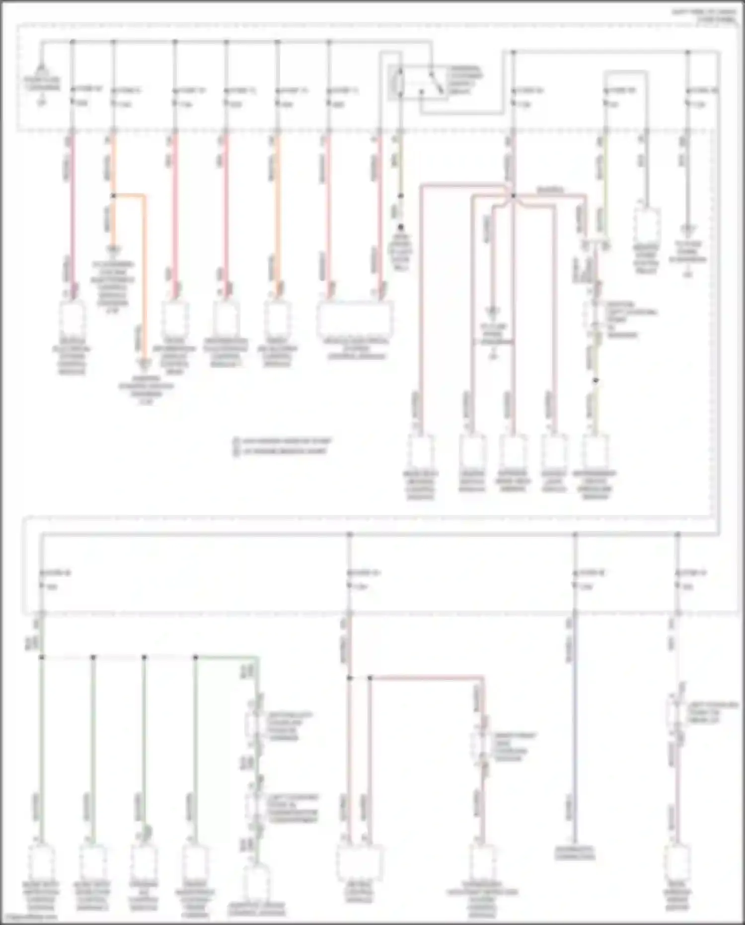 Wiring diagram w/ engine remote start for Volkswagen Atlas Cross Sport I (2019-2023) (7 of 10)