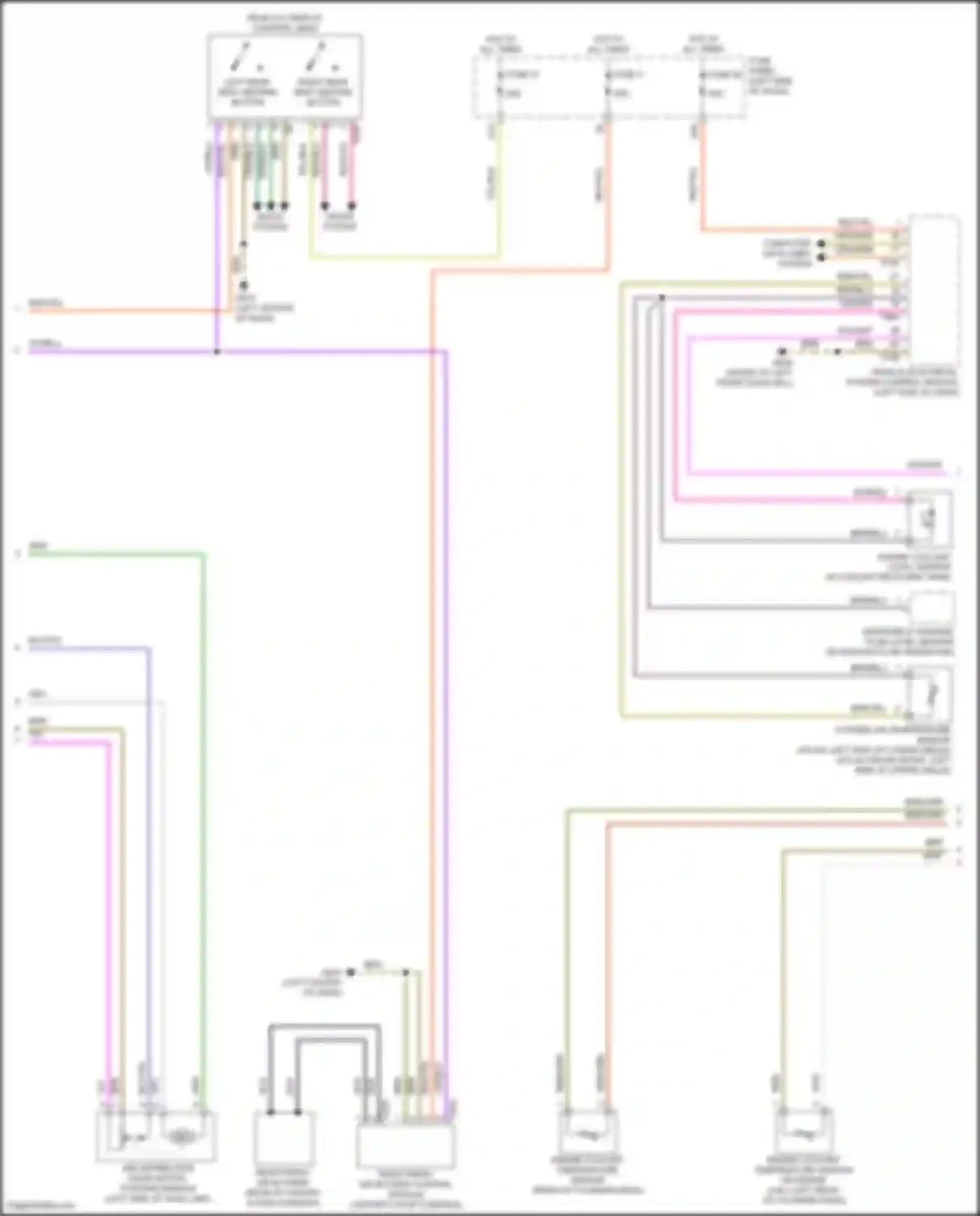 Wiring diagram windshield washer fluid level sensor for Volkswagen Atlas Cross Sport I (2019-2023) (4 of 5)