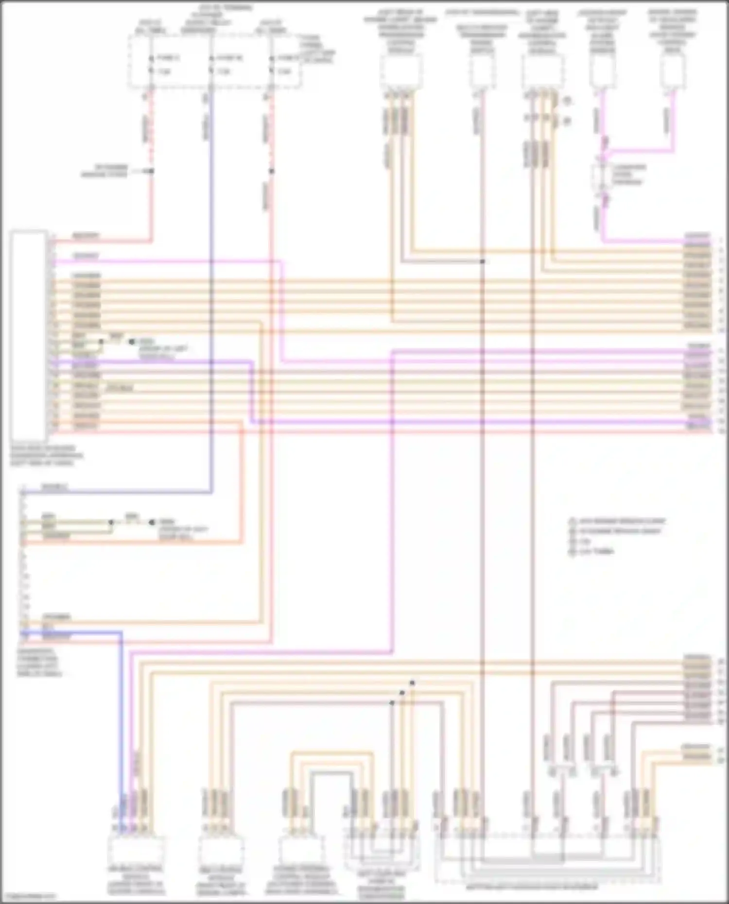 Wiring diagram w/o engine remote start for Volkswagen Atlas Cross Sport I (2019-2023) (3 of 9)