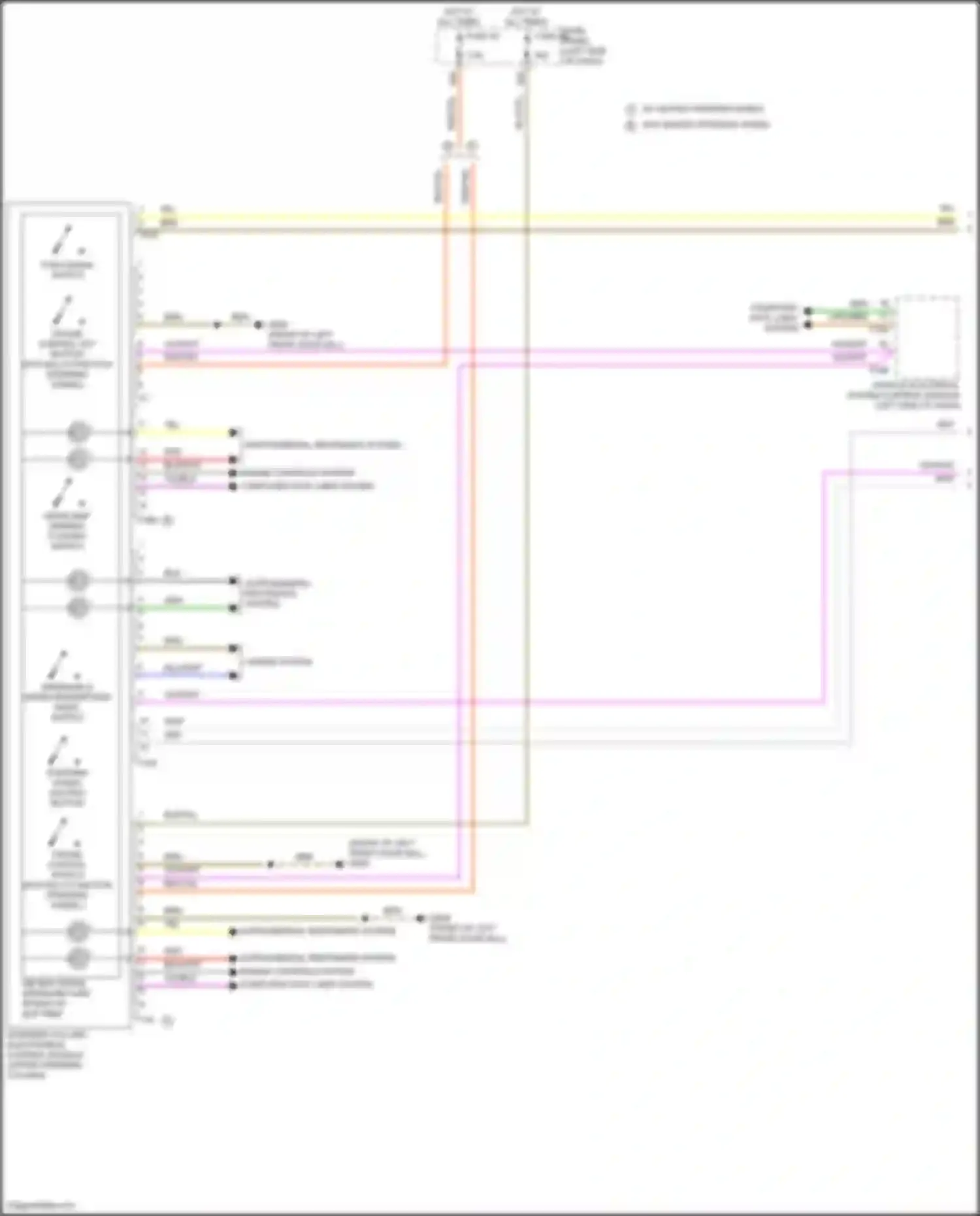 Atlas Volkswagen I facelift 2 (2023-2024): Steering column electronic systems control module circuit (1 of 2)