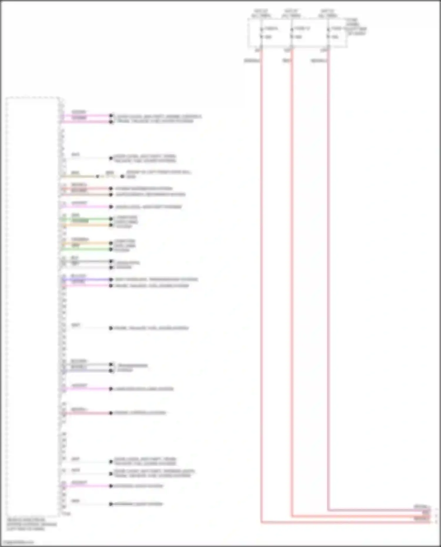Atlas Volkswagen I facelift 2 (2023-2024): Vehicle electrical system control module circuit (1 of 2)